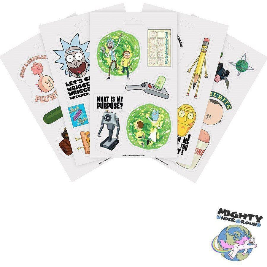 Rick and Morty - Decal Stickerset-Sticker-Pyramid-Mighty Underground