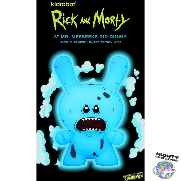Rick and Morty: Mr. Meeseeks Diseased GitD Dunny (Limited NYCC Exclusive)-Figuren-Kidrobot-Mighty Underground
