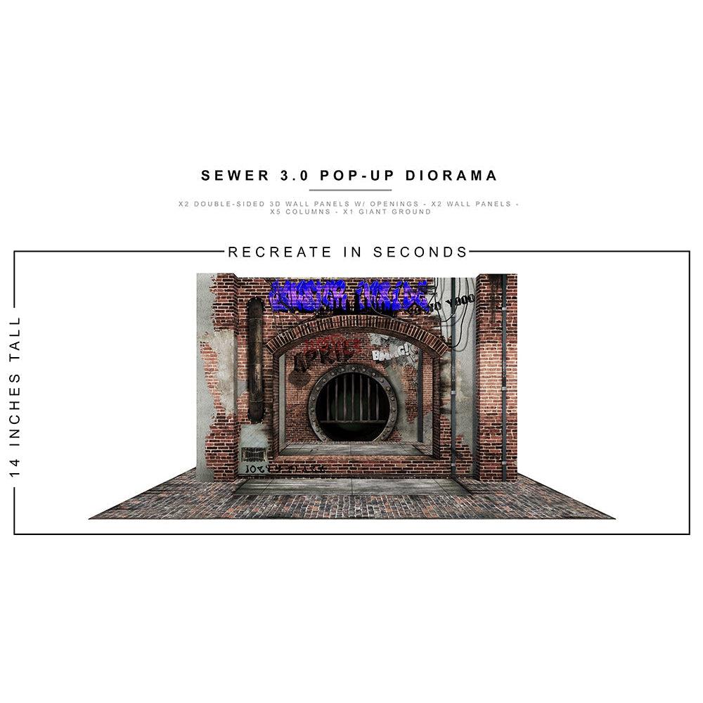 Sewer 3.0 Pop-Up - Diorama - 1/12-Actionfiguren-Extreme Sets-Mighty Underground