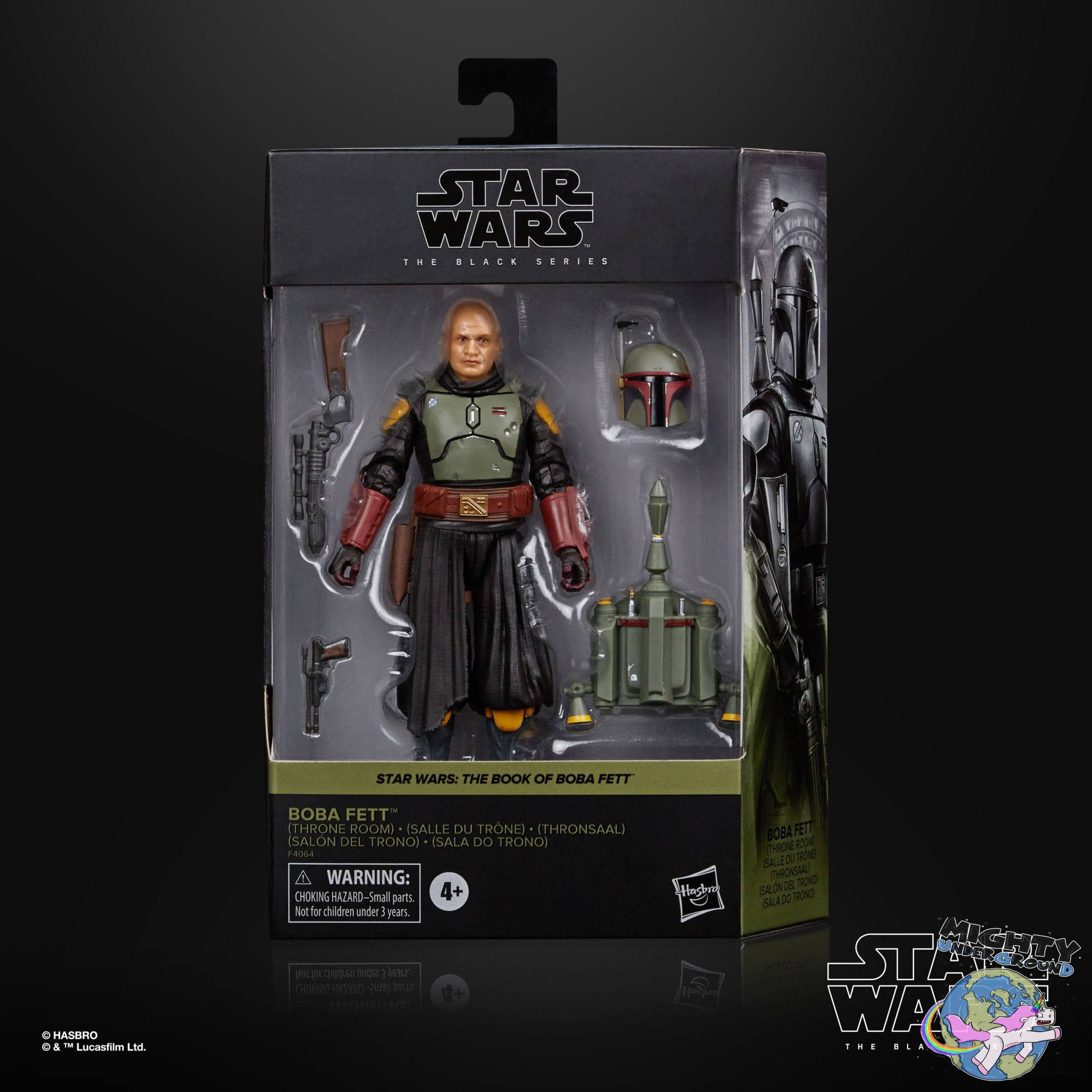 Star Wars Black Series: Boba Fett (Throne Room, The Book of Boba Fett)-Actionfiguren-Hasbro-Mighty Underground