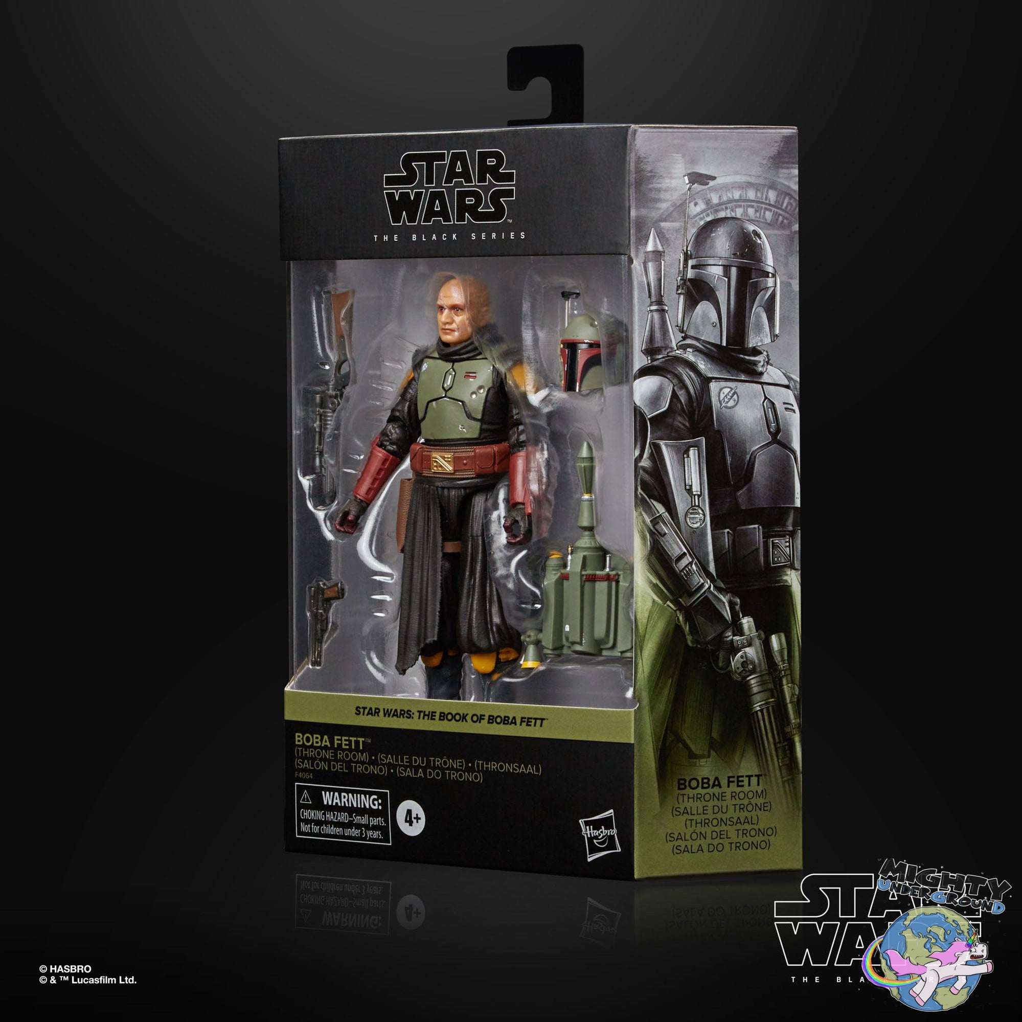 Star Wars Black Series: Boba Fett (Throne Room, The Book of Boba Fett)-Actionfiguren-Hasbro-Mighty Underground