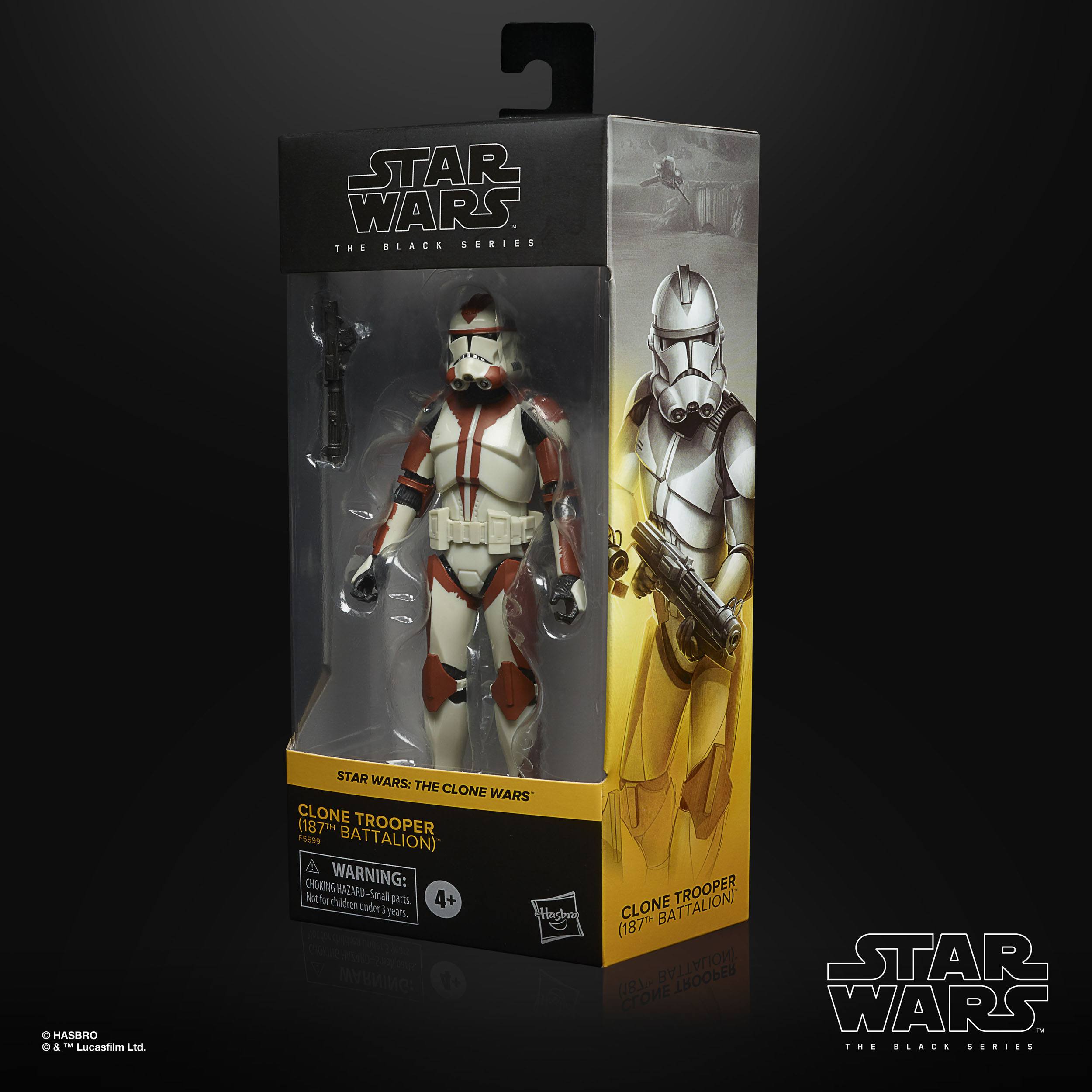 Star Wars Black Series: Clone Trooper (187th Battalion, Clone Wars)-Actionfiguren-Hasbro-Mighty Underground