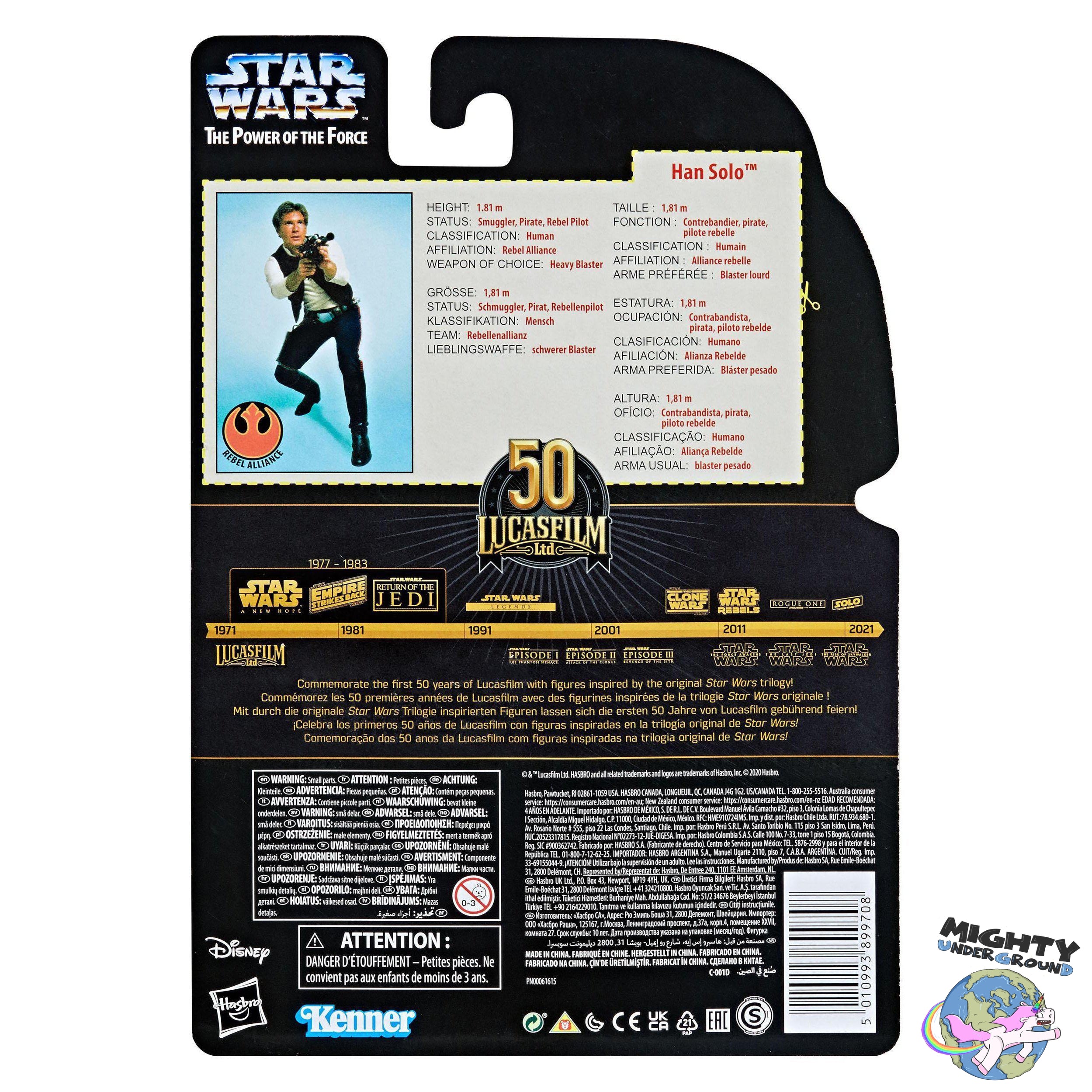 Star Wars Black Series: Han Solo (Power of the Force exclusive)-Actionfiguren-Hasbro-Mighty Underground