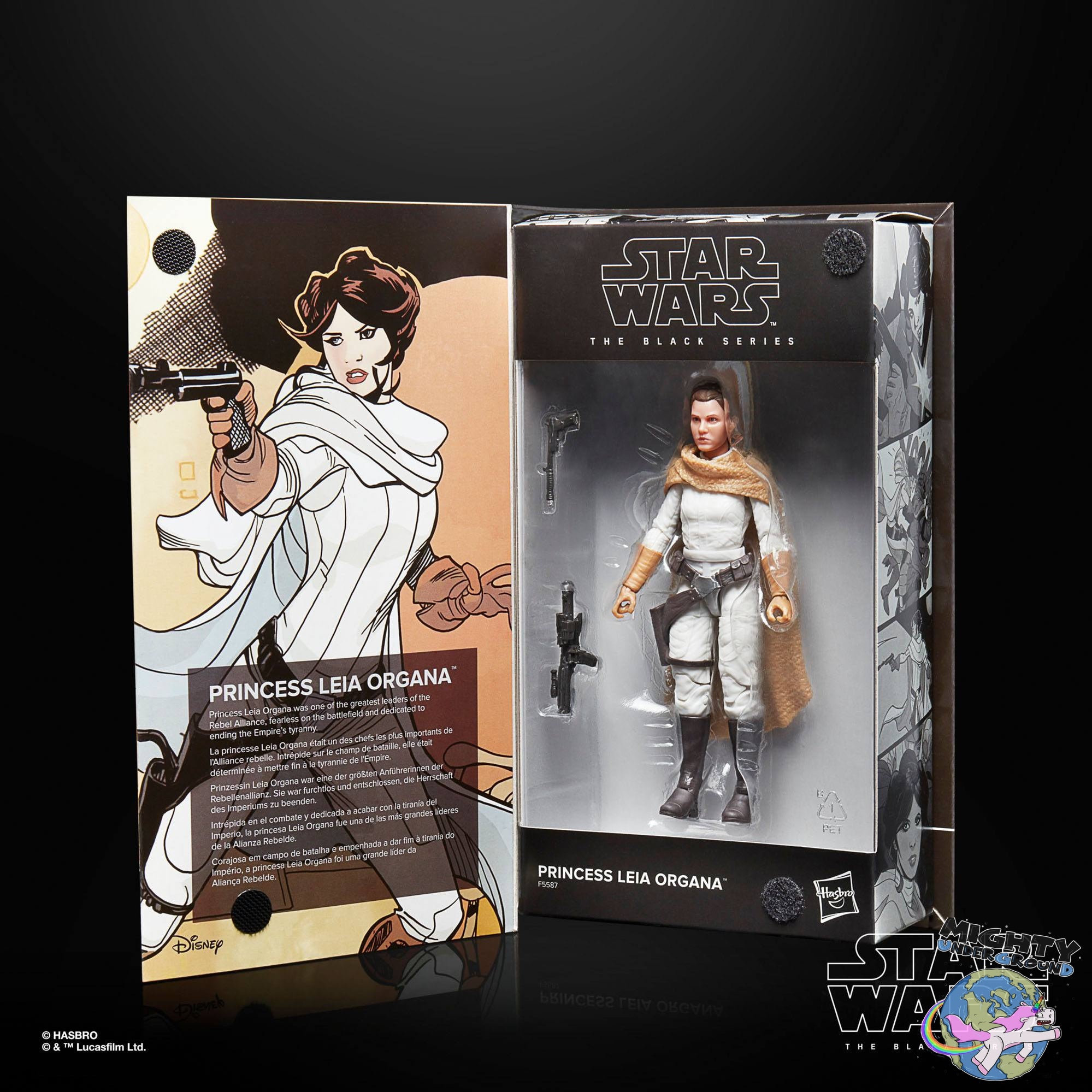 Star Wars Black Series: Leia Organa (Comic)-Actionfiguren-Hasbro-Mighty Underground