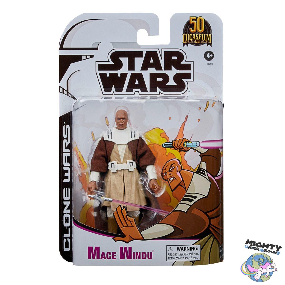 Star Wars Black Series: Mace Windu (The Clone Wars)-Actionfiguren-Hasbro-Mighty Underground
