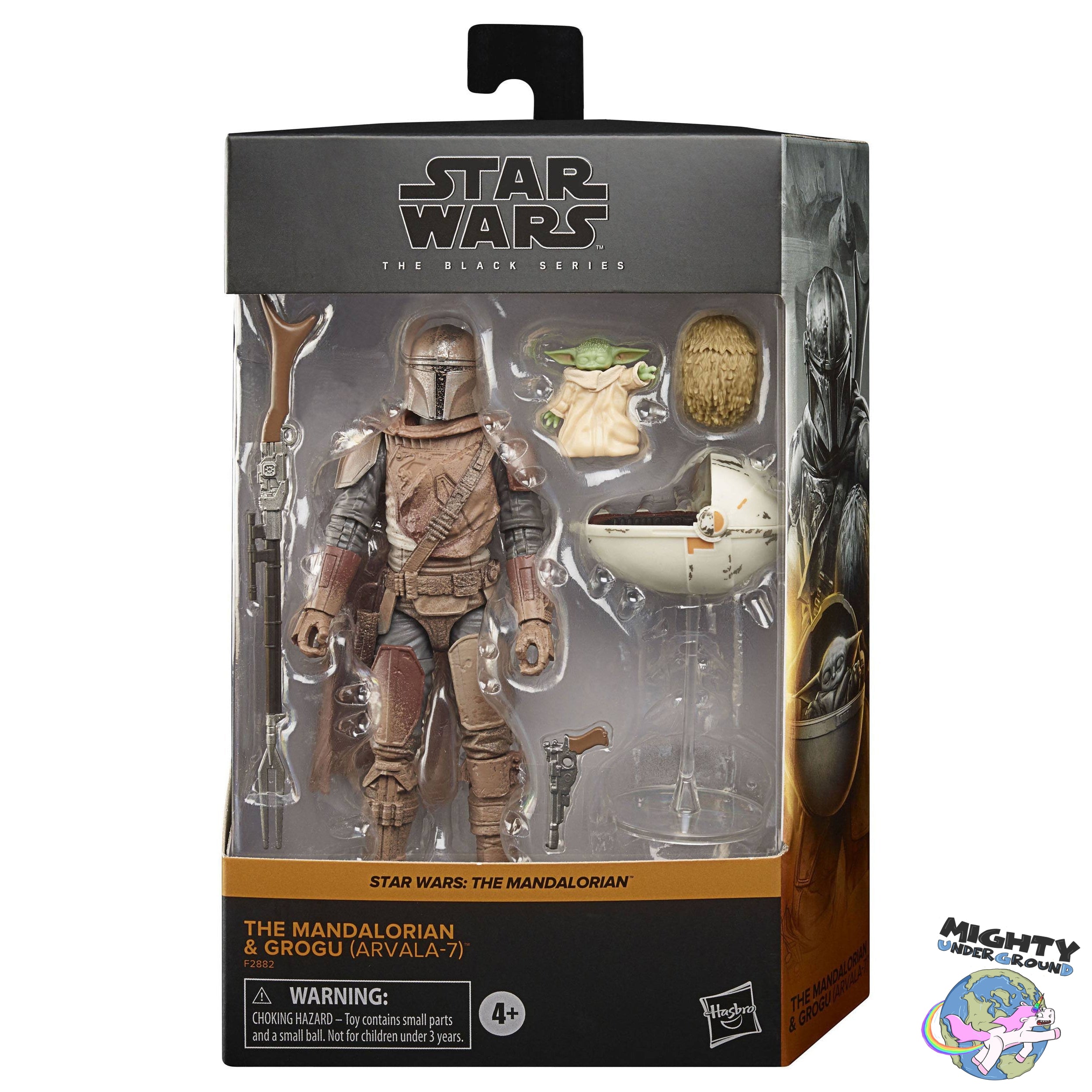 Star Wars Black Series: The Mandalorian & Grogu (Arvala-7)-Actionfiguren-Hasbro-Mighty Underground