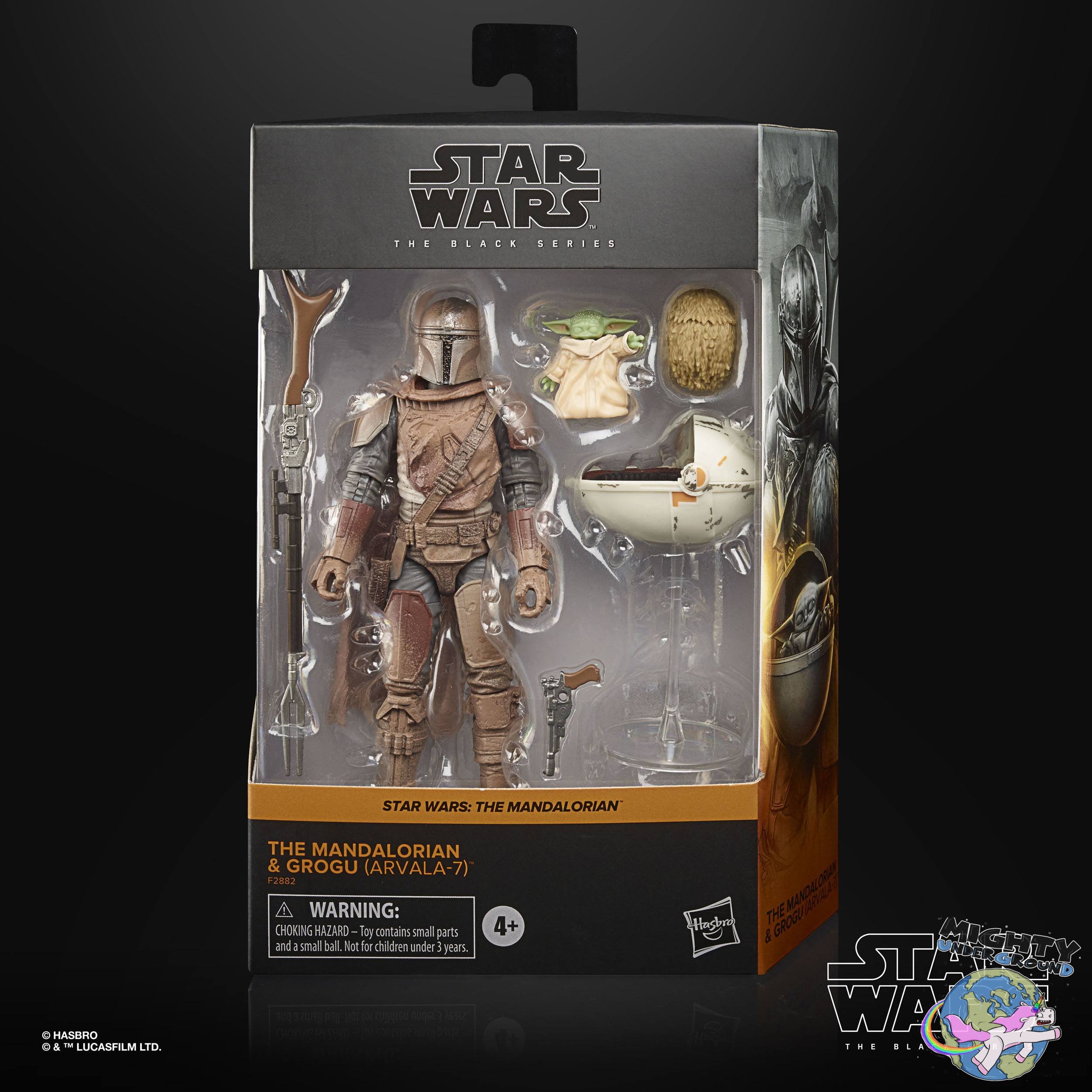 Star Wars Black Series: The Mandalorian & Grogu (Arvala-7)-Actionfiguren-Hasbro-Mighty Underground