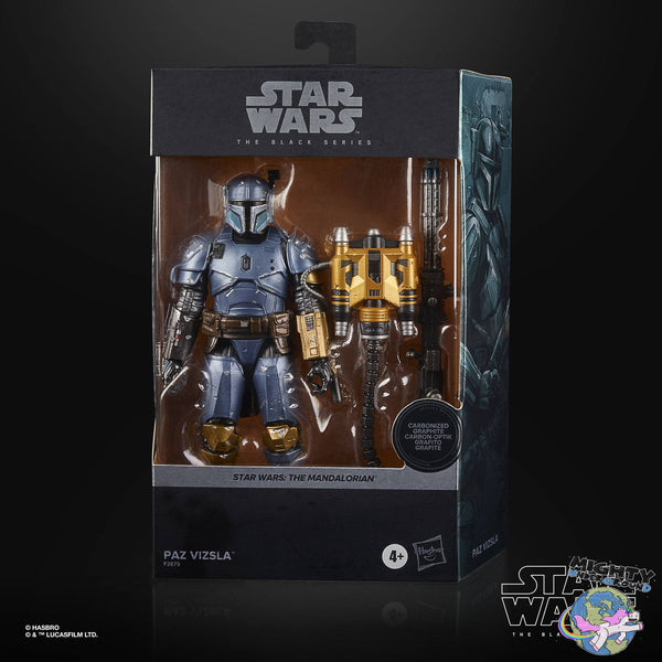 Star Wars Black Series: The Mandalorian - Paz Vizsla (Carbonized)-Actionfiguren-Hasbro-Mighty Underground