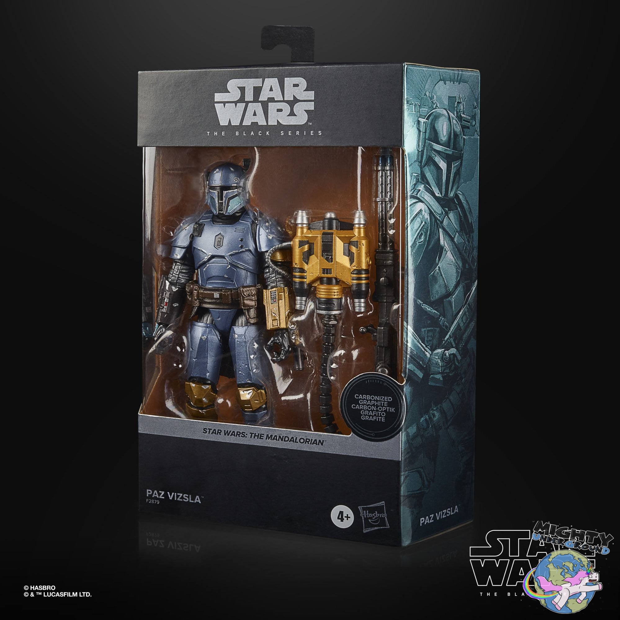 Star Wars Black Series: The Mandalorian - Paz Vizsla (Carbonized)-Actionfiguren-Hasbro-Mighty Underground