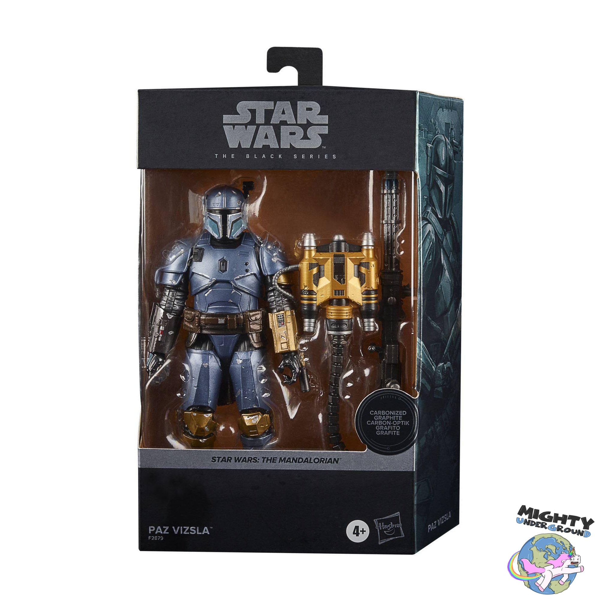 Star Wars Black Series: The Mandalorian - Paz Vizsla (Carbonized)-Actionfiguren-Hasbro-Mighty Underground