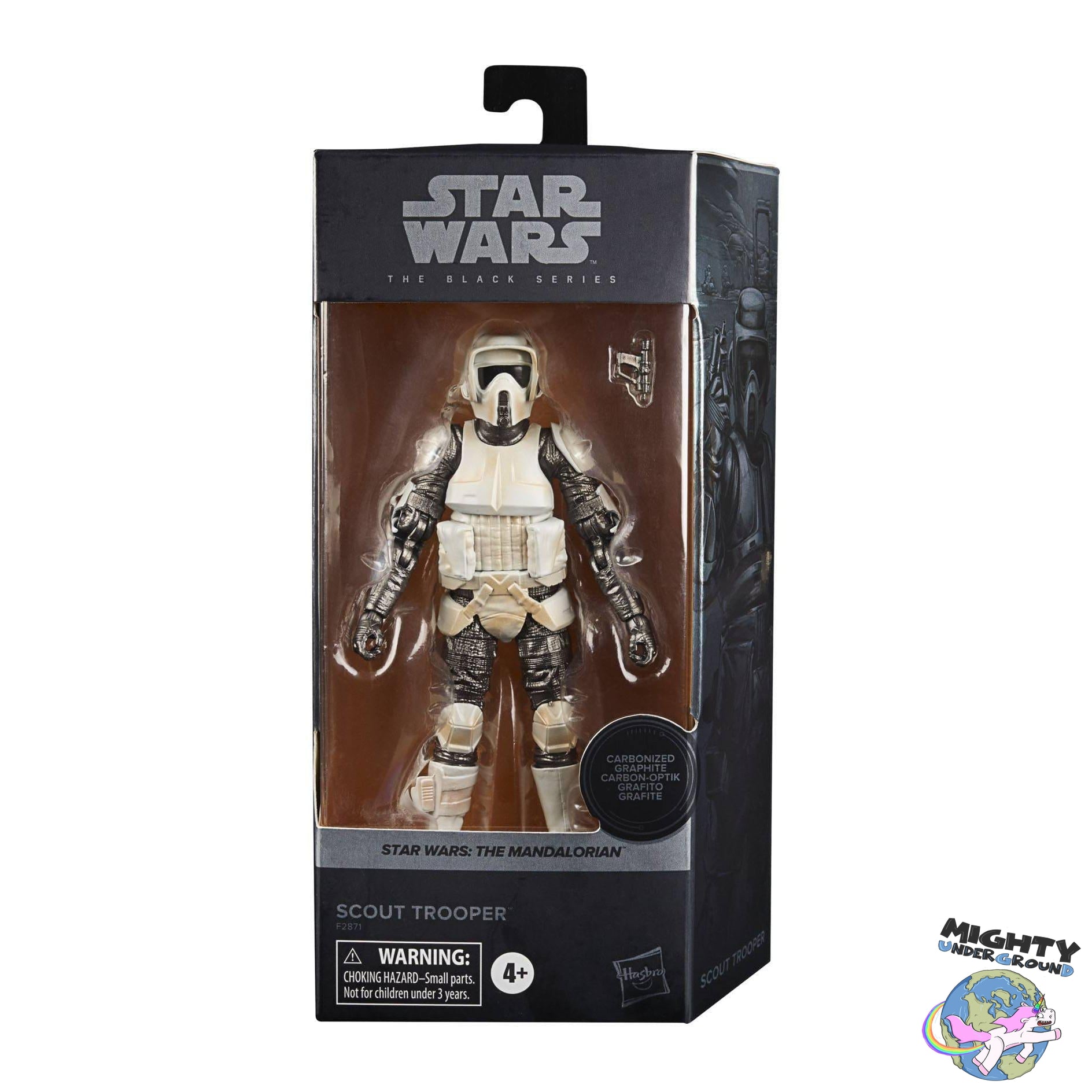 Star Wars Black Series: The Mandalorian - Scout Trooper (Carbonized)-Actionfiguren-Hasbro-Mighty Underground