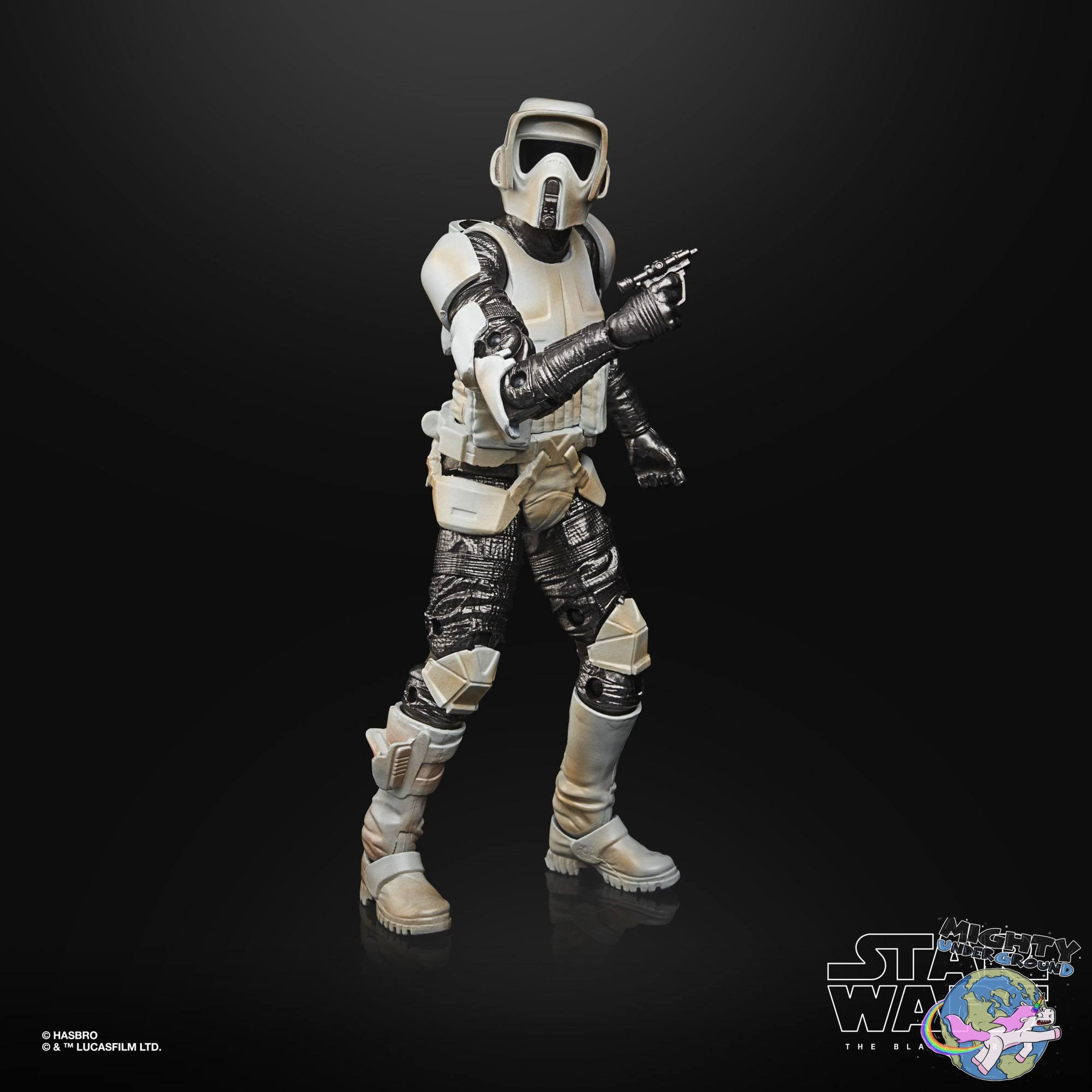 Star Wars Black Series: The Mandalorian - Scout Trooper (Carbonized)-Actionfiguren-Hasbro-Mighty Underground