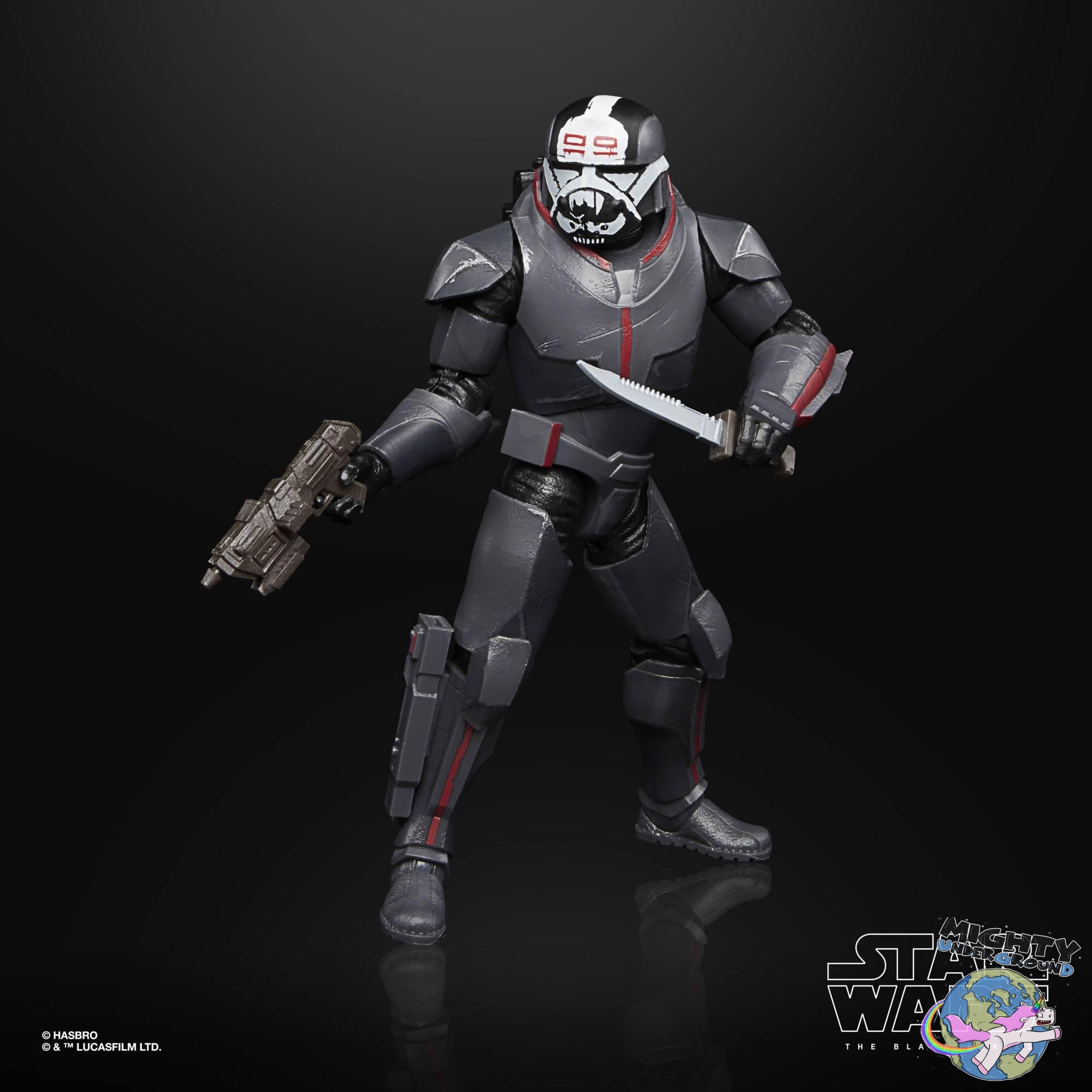 Star Wars Black Bad Batch Wrecker (The Clone Wars) VORBESTELLUNG!-Actionfiguren-Hasbro-Mighty Underground