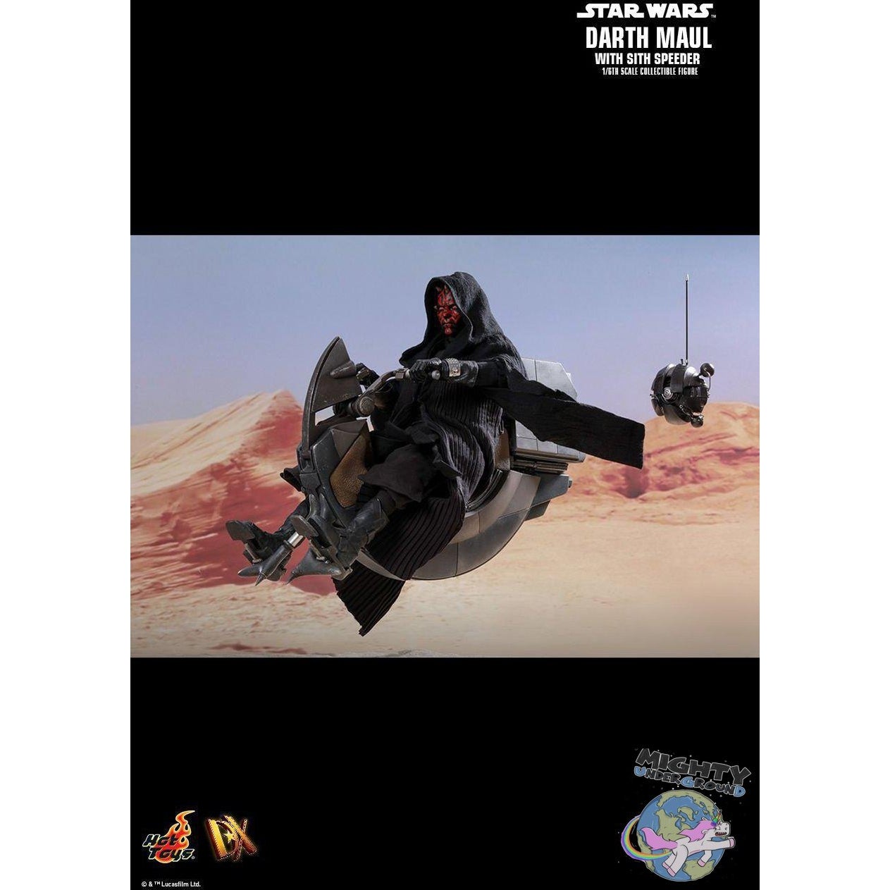 Star Wars: Darth Maul with Sith Speeder (EP 1) 1/6-Actionfiguren-Hot Toys-Mighty Underground