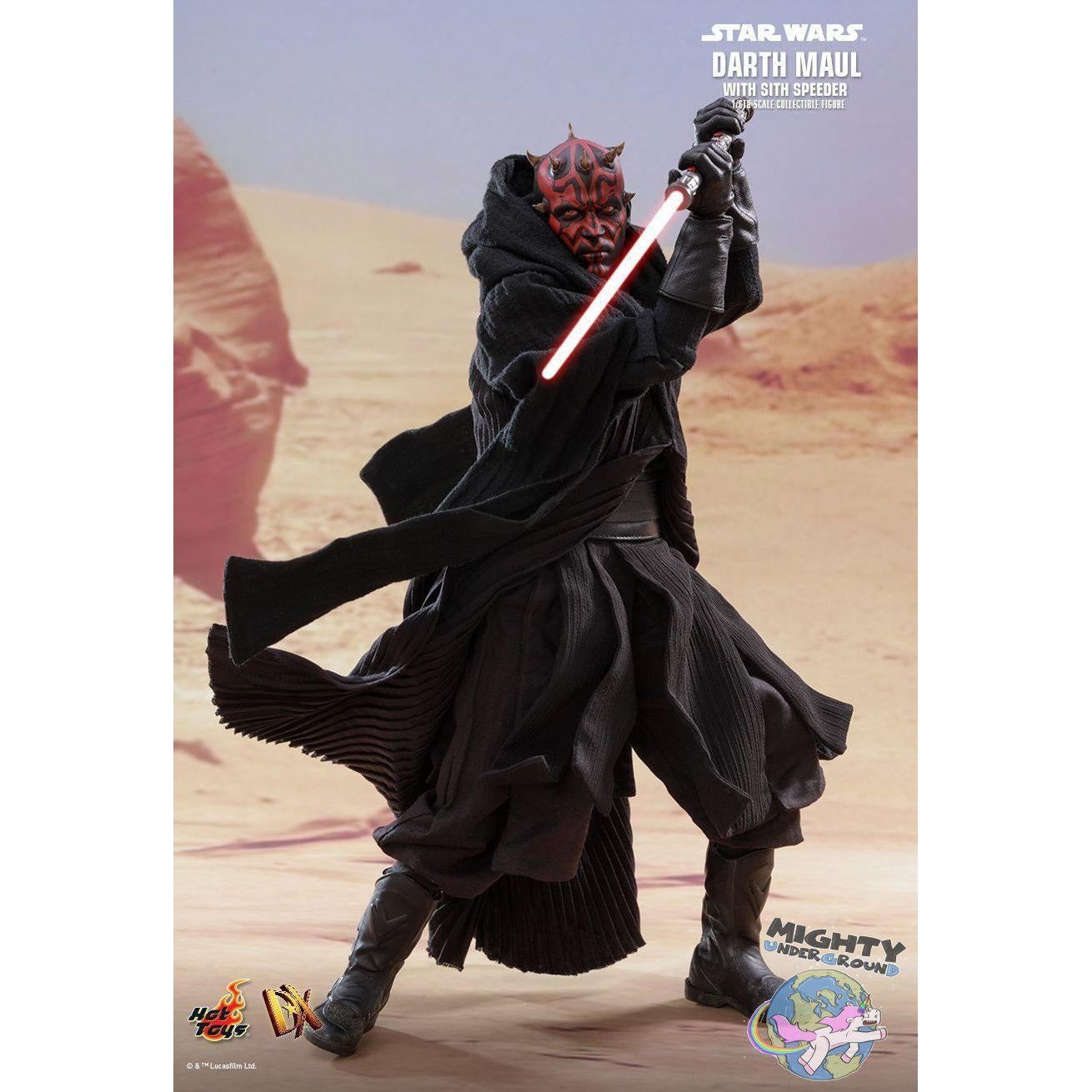 Star Wars: Darth Maul with Sith Speeder (EP 1) 1/6-Actionfiguren-Hot Toys-Mighty Underground