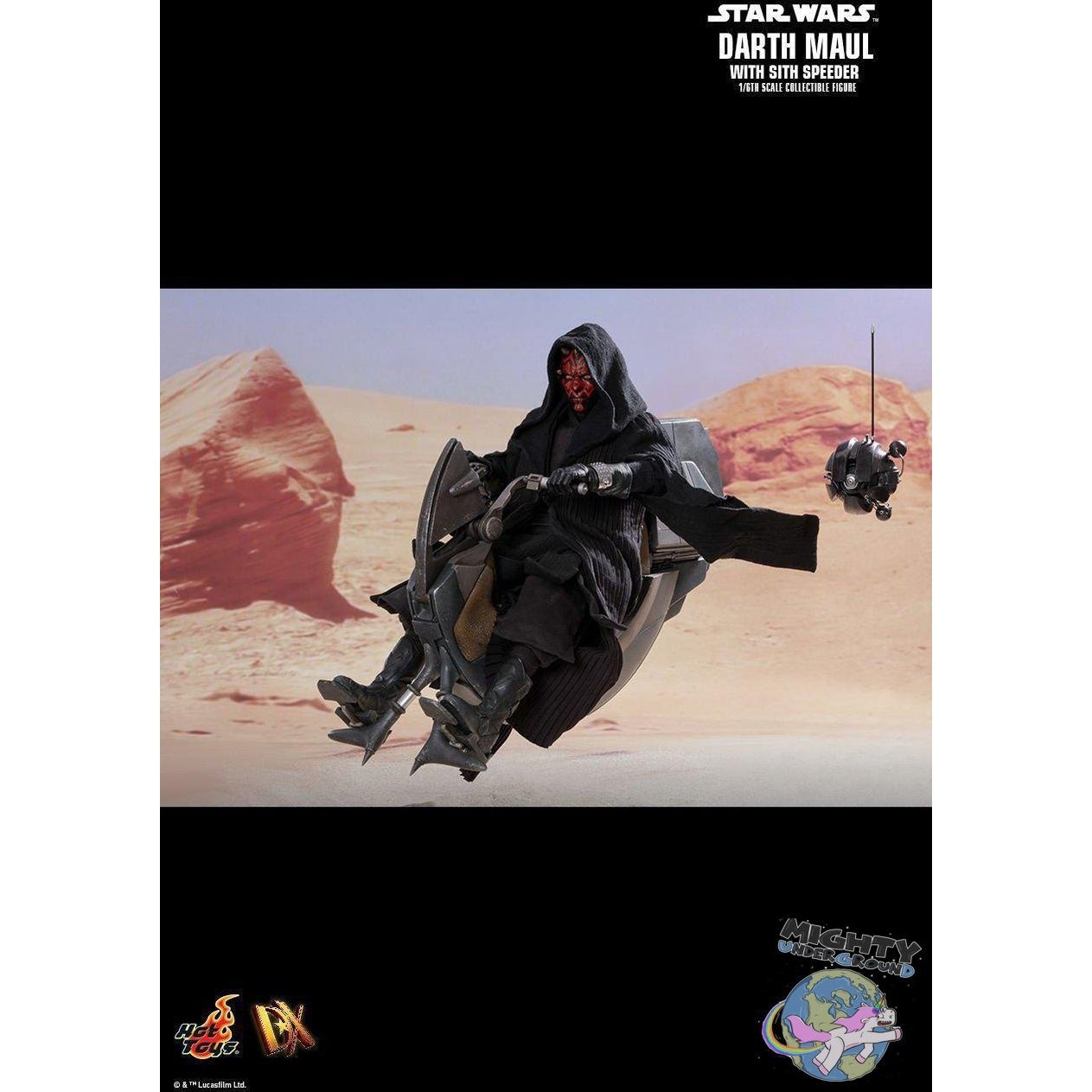 Star Wars: Darth Maul with Sith Speeder (EP 1) 1/6-Actionfiguren-Hot Toys-Mighty Underground