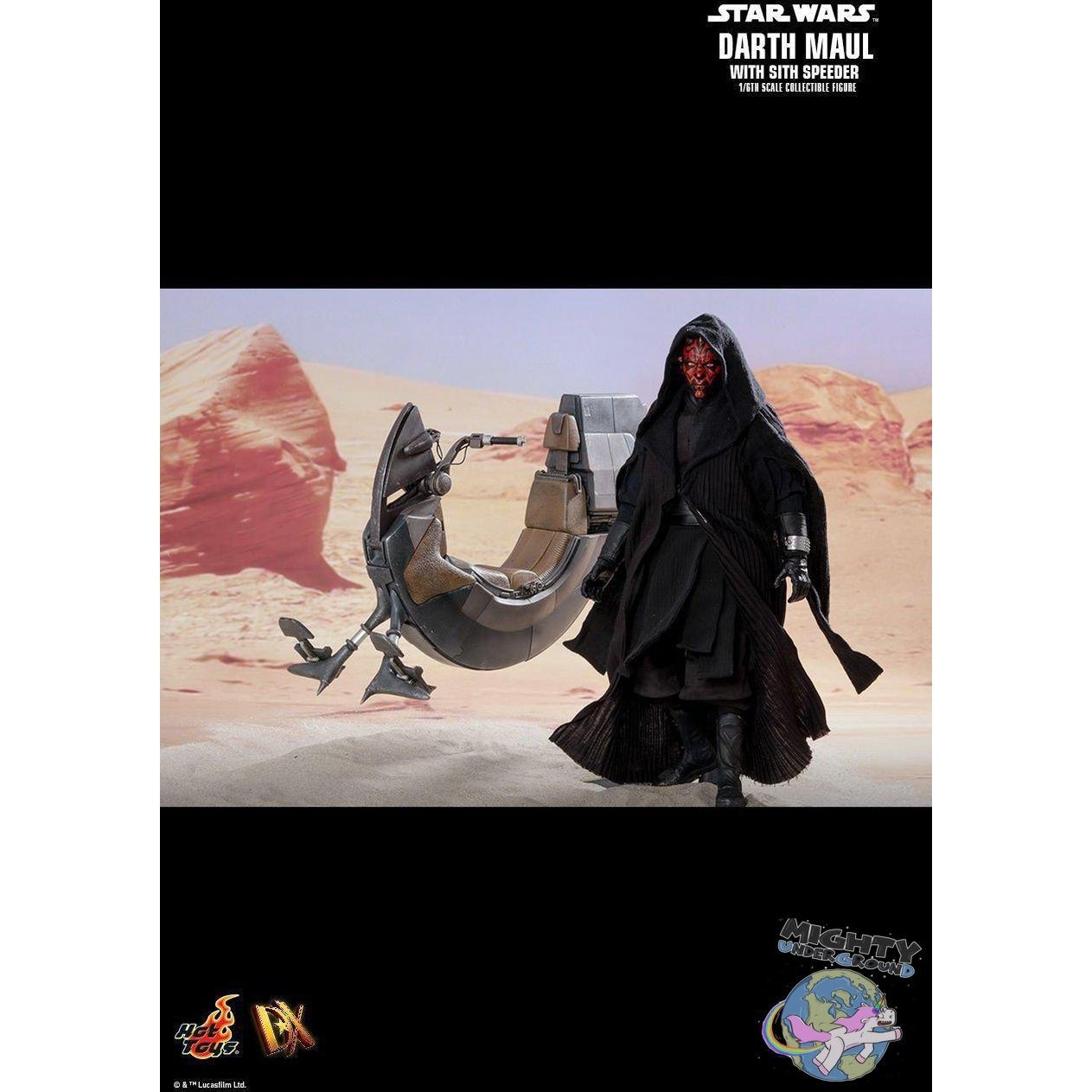 Star Wars: Darth Maul with Sith Speeder (EP 1) 1/6-Actionfiguren-Hot Toys-Mighty Underground