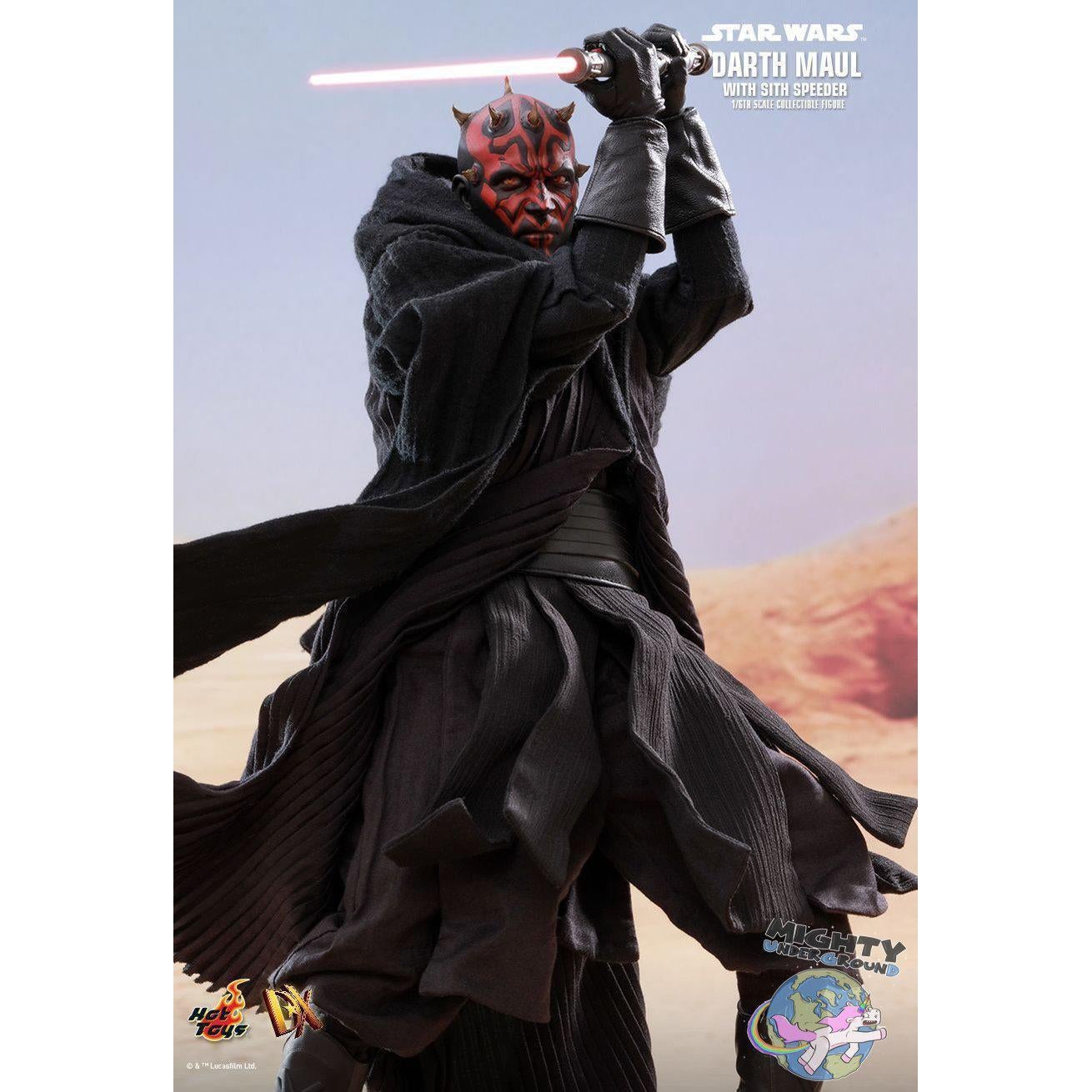 Star Wars: Darth Maul with Sith Speeder (EP 1) 1/6-Actionfiguren-Hot Toys-Mighty Underground