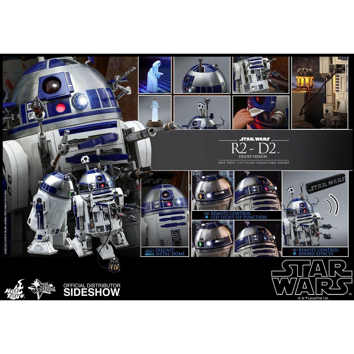 Star Wars: Deluxe R2-D2 1/6-Actionfiguren-Hot Toys-Mighty Underground