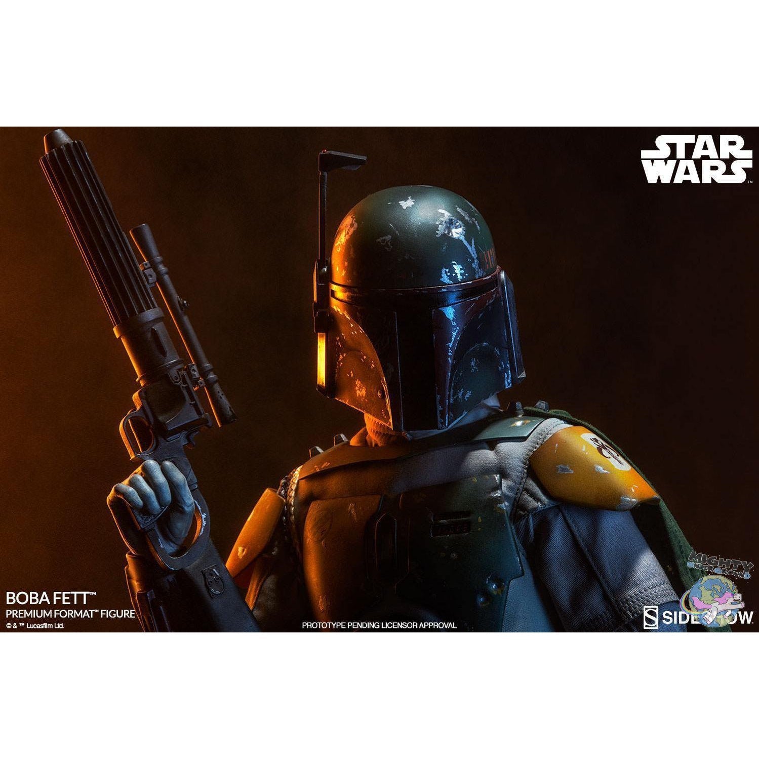 Star Wars: EP VI Return of the Jedi - Boba Fett - Premium Statue-Statue-Sideshow-mighty-underground