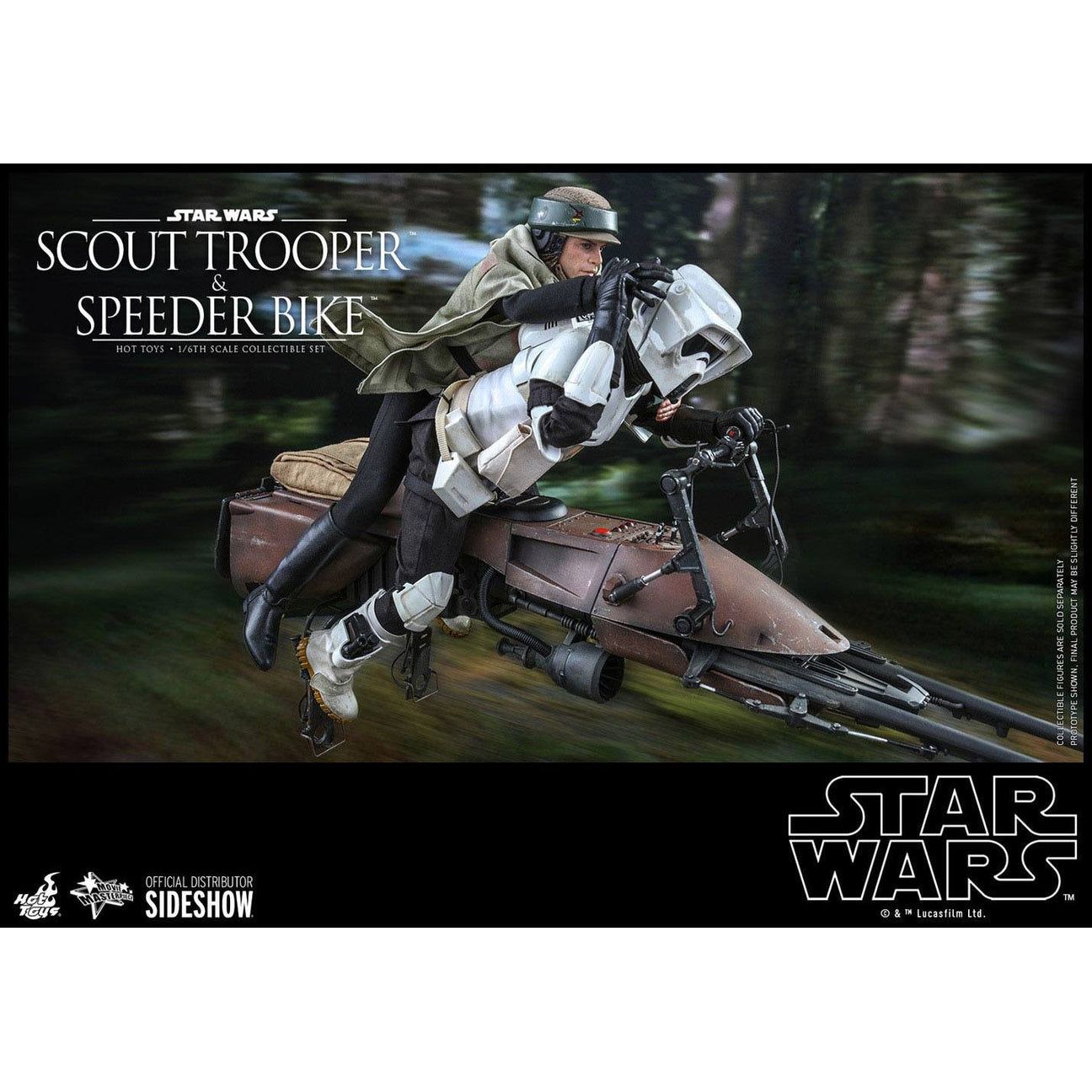 Star Wars: Episode VI - Scout Trooper and Speeder Bike 1:6-Actionfiguren-Hot Toys-Mighty Underground
