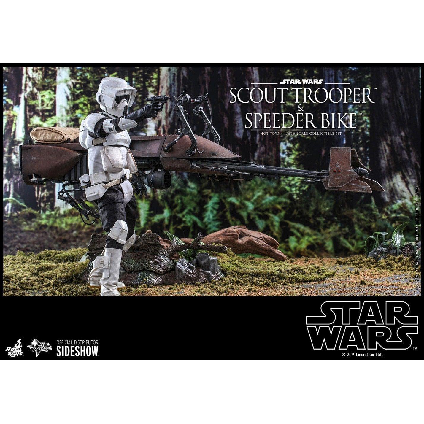 Star Wars: Episode VI - Scout Trooper and Speeder Bike 1:6-Actionfiguren-Hot Toys-Mighty Underground