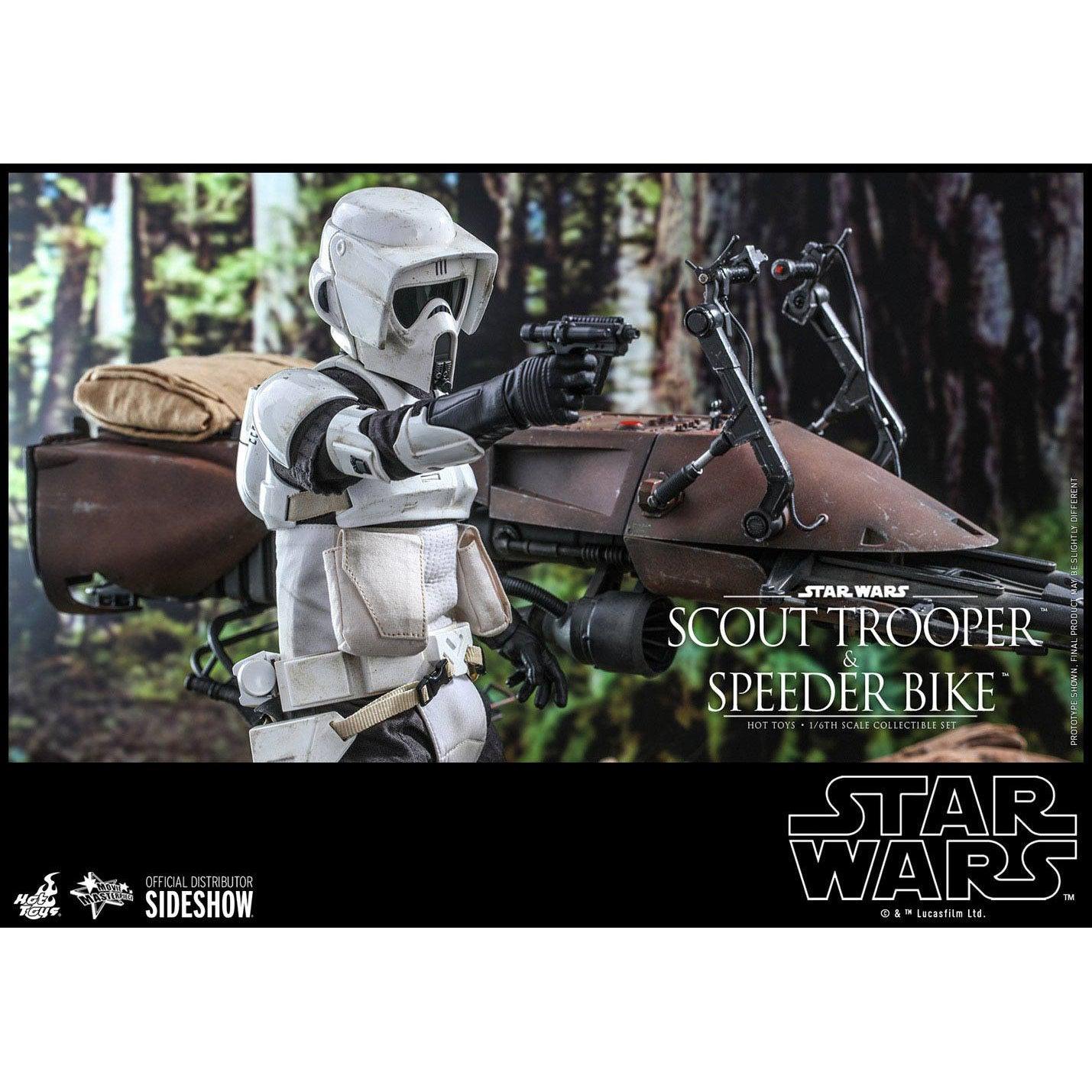 Star Wars: Episode VI - Scout Trooper and Speeder Bike 1:6-Actionfiguren-Hot Toys-Mighty Underground