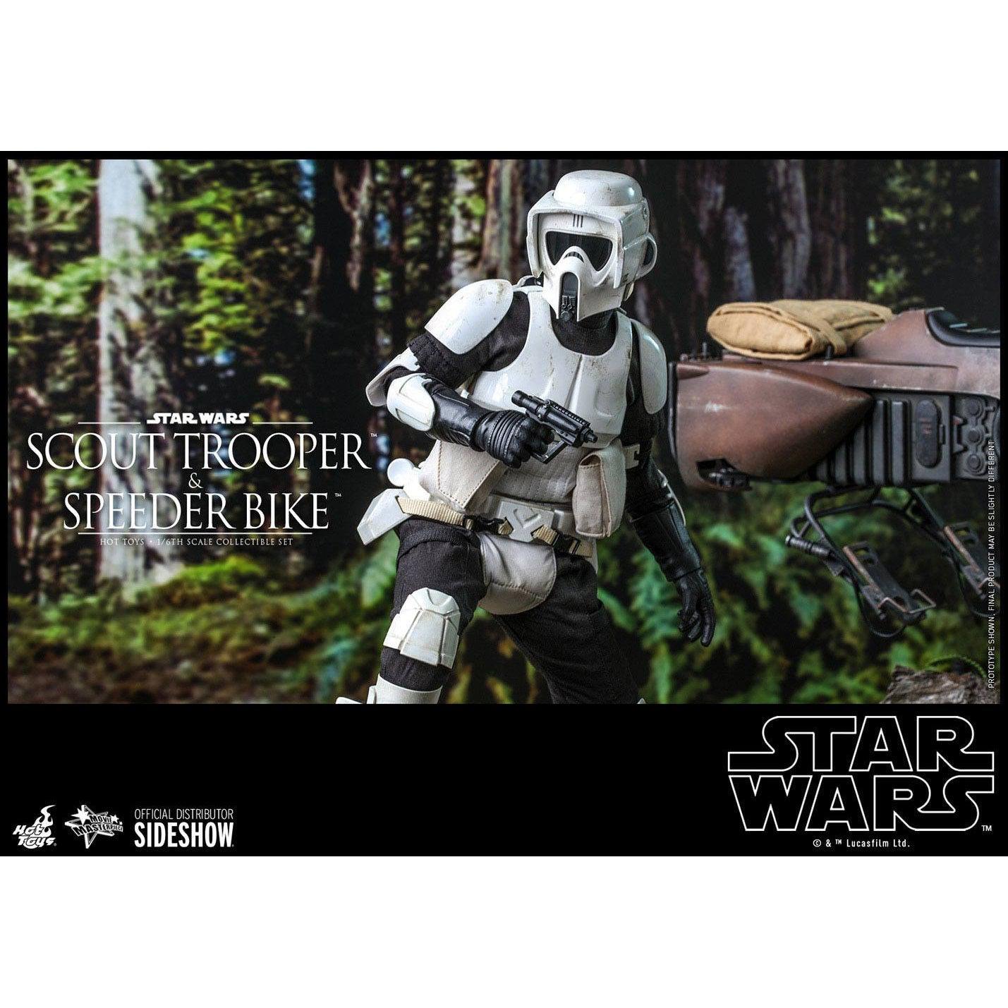 Star Wars: Episode VI - Scout Trooper and Speeder Bike 1:6-Actionfiguren-Hot Toys-Mighty Underground