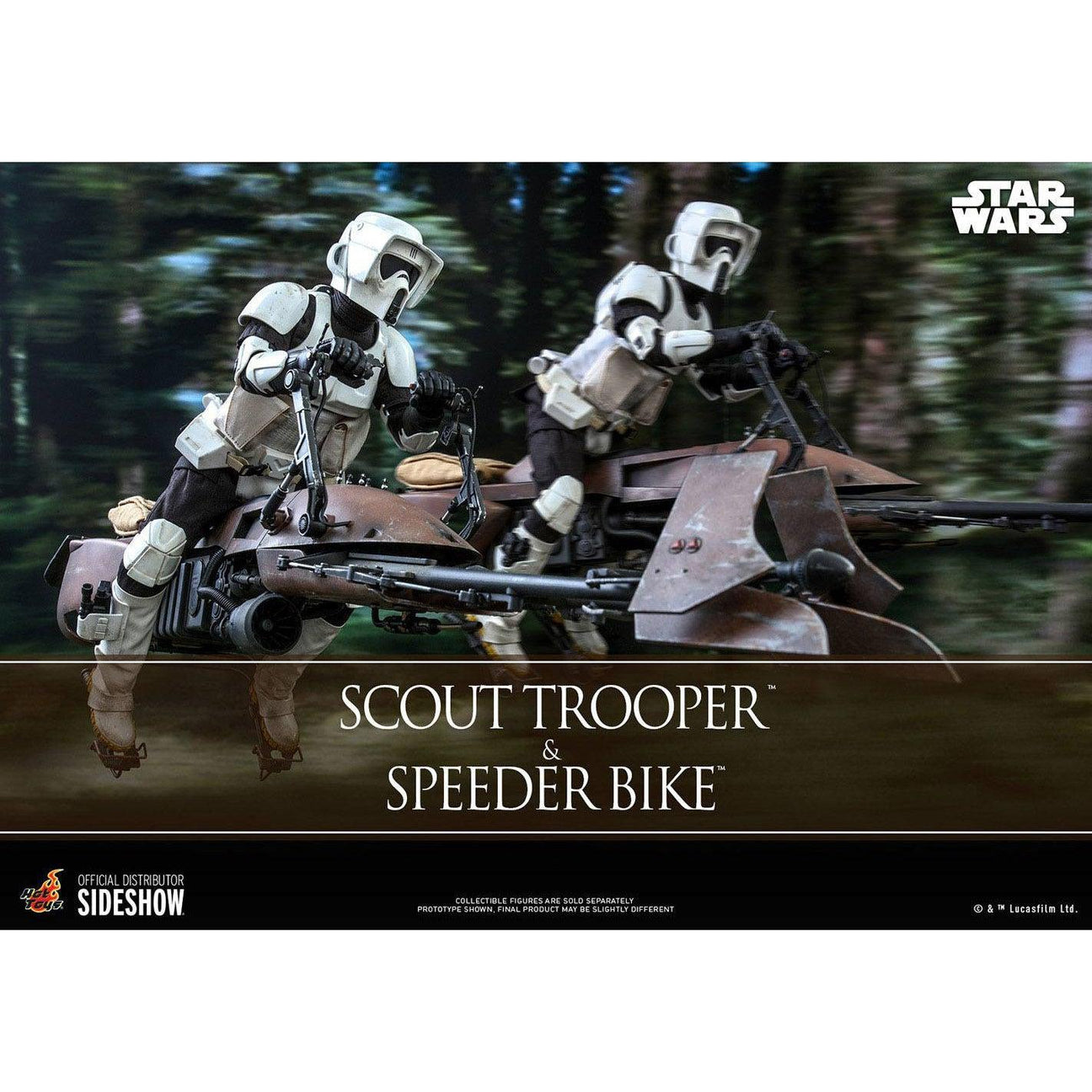 Star Wars: Episode VI - Scout Trooper and Speeder Bike 1:6-Actionfiguren-Hot Toys-Mighty Underground