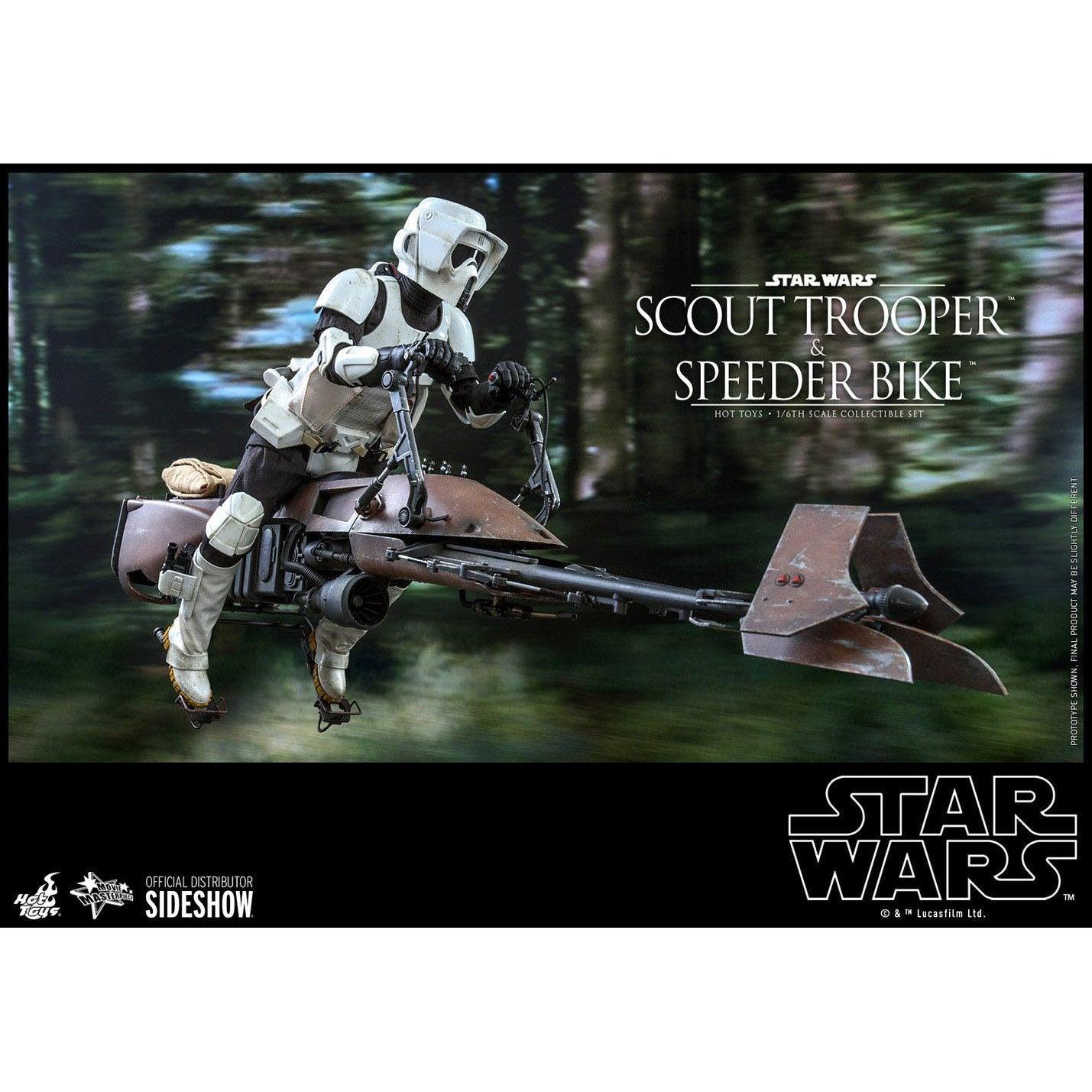 Star Wars: Episode VI - Scout Trooper and Speeder Bike 1:6-Actionfiguren-Hot Toys-Mighty Underground