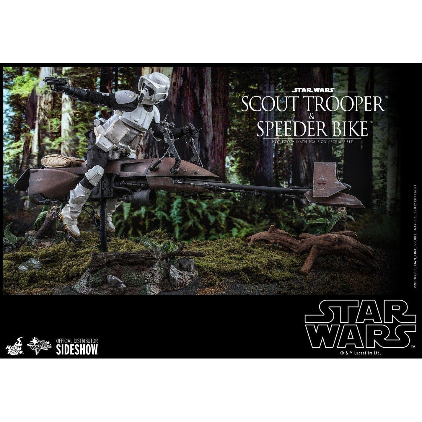 Star Wars: Episode VI - Scout Trooper and Speeder Bike 1:6-Actionfiguren-Hot Toys-Mighty Underground