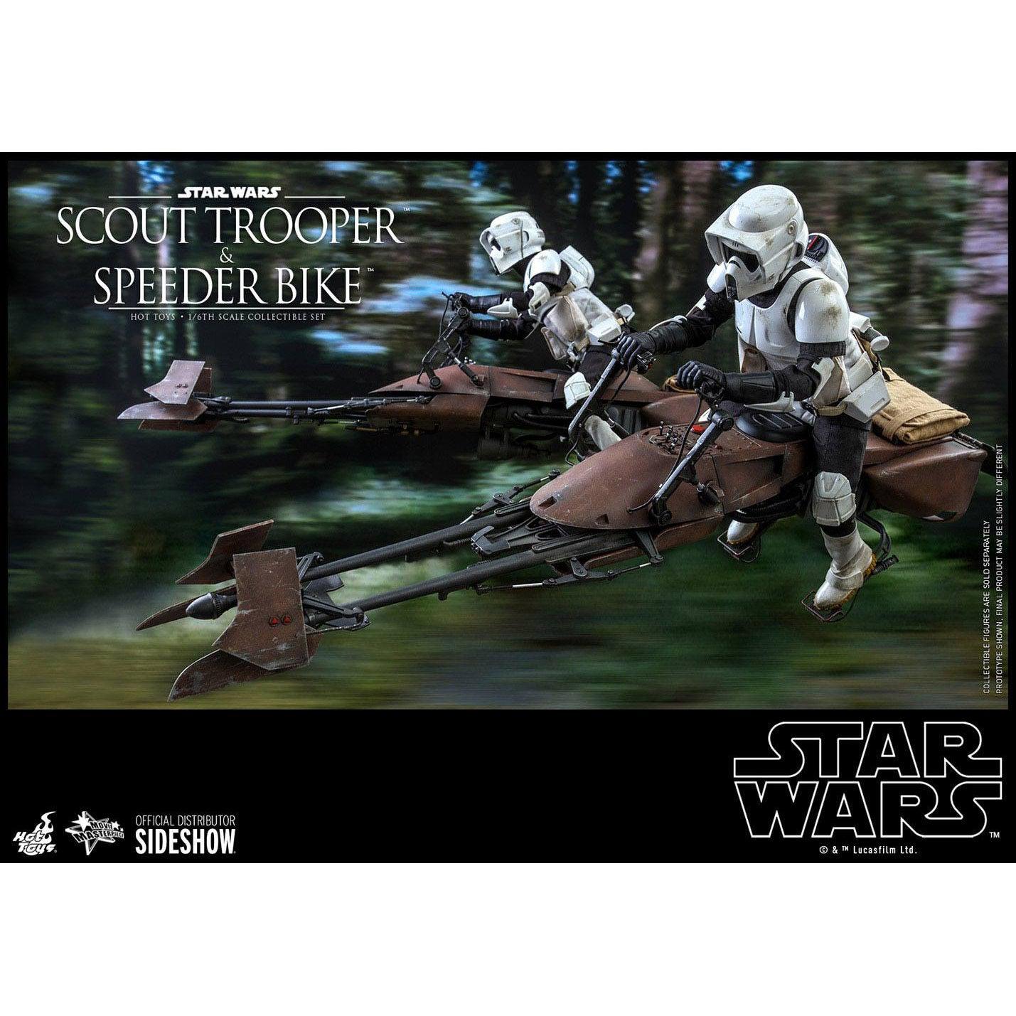 Star Wars: Episode VI - Scout Trooper and Speeder Bike 1:6-Actionfiguren-Hot Toys-Mighty Underground