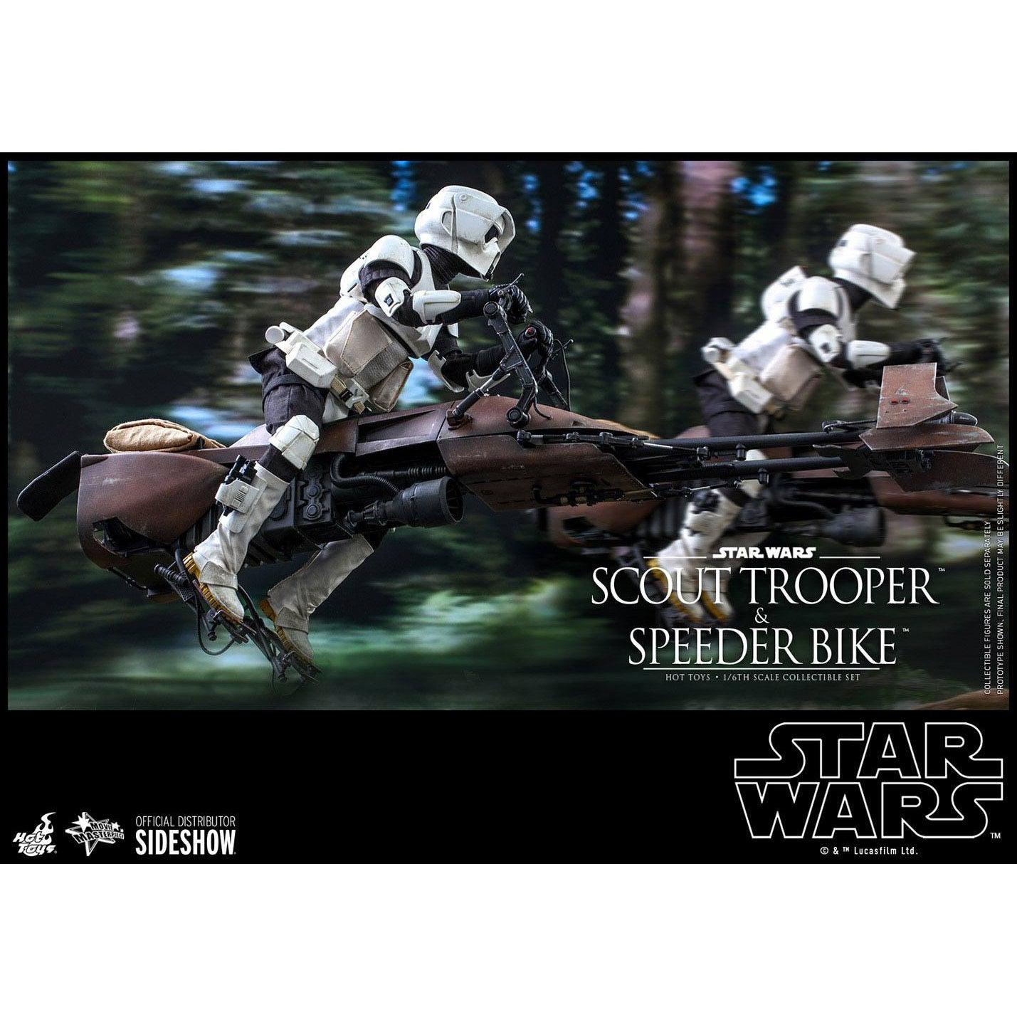 Star Wars: Episode VI - Scout Trooper and Speeder Bike 1:6-Actionfiguren-Hot Toys-Mighty Underground