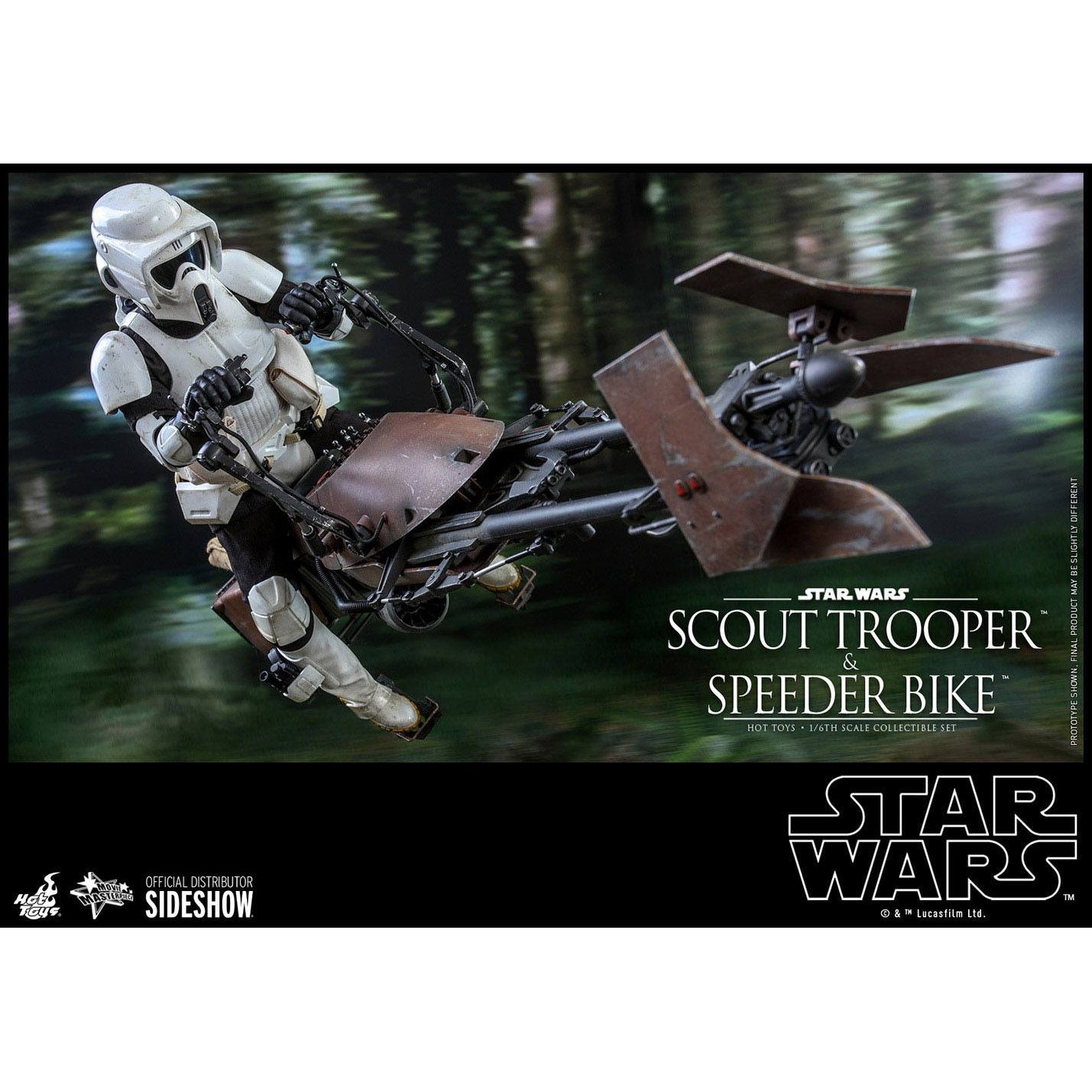 Star Wars: Episode VI - Scout Trooper and Speeder Bike 1:6-Actionfiguren-Hot Toys-Mighty Underground