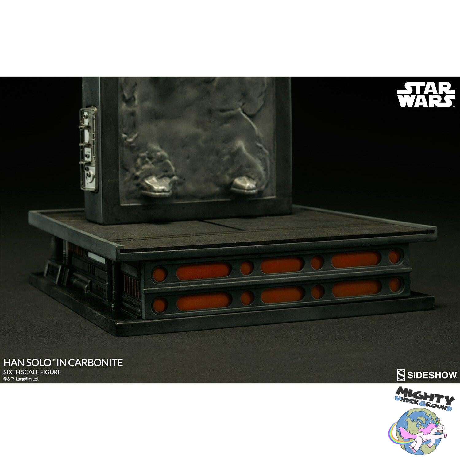 Star Wars: Han Solo in Carbonite 1/6-Actionfiguren-Sideshow-Mighty Underground