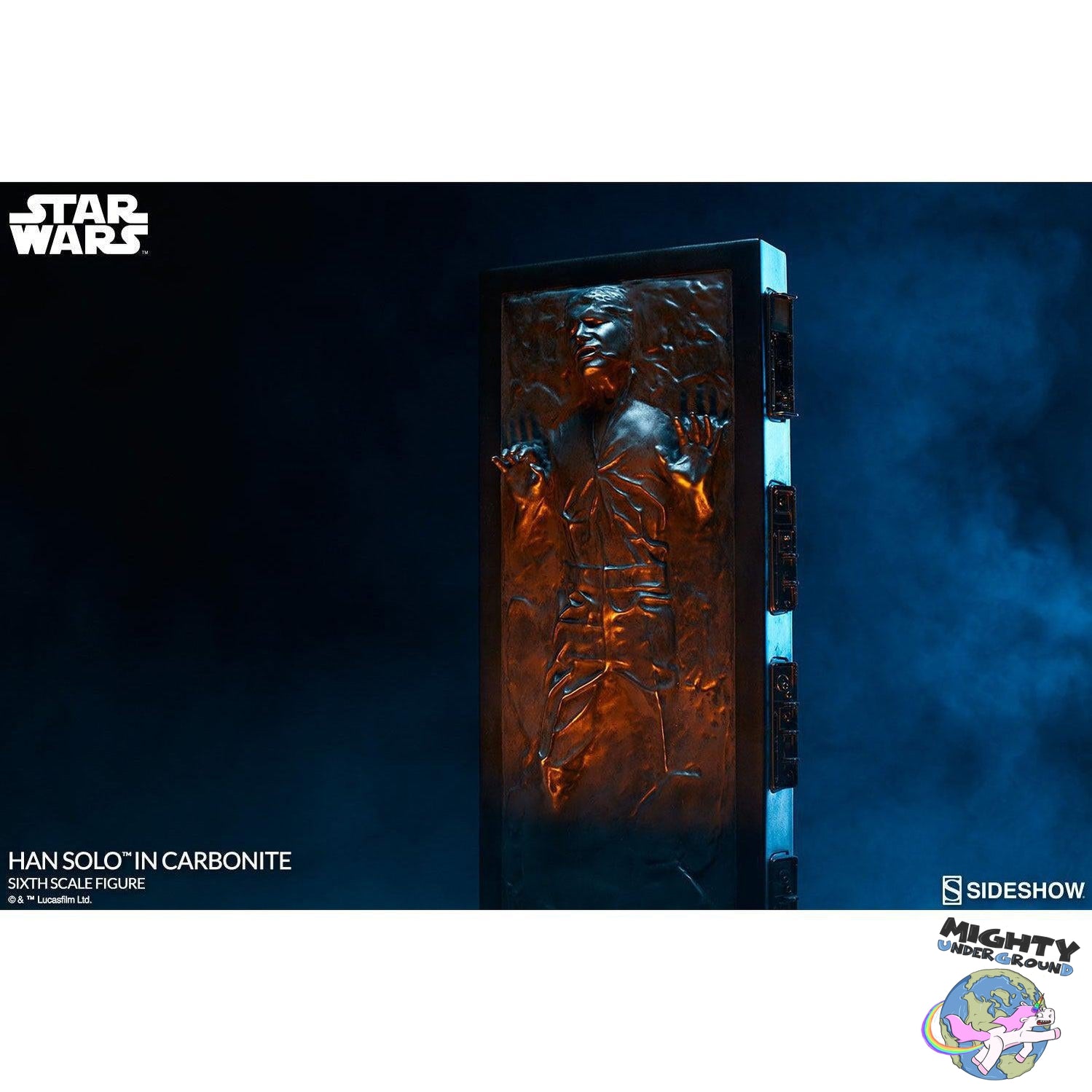 Star Wars: Han Solo in Carbonite 1/6-Actionfiguren-Sideshow-Mighty Underground