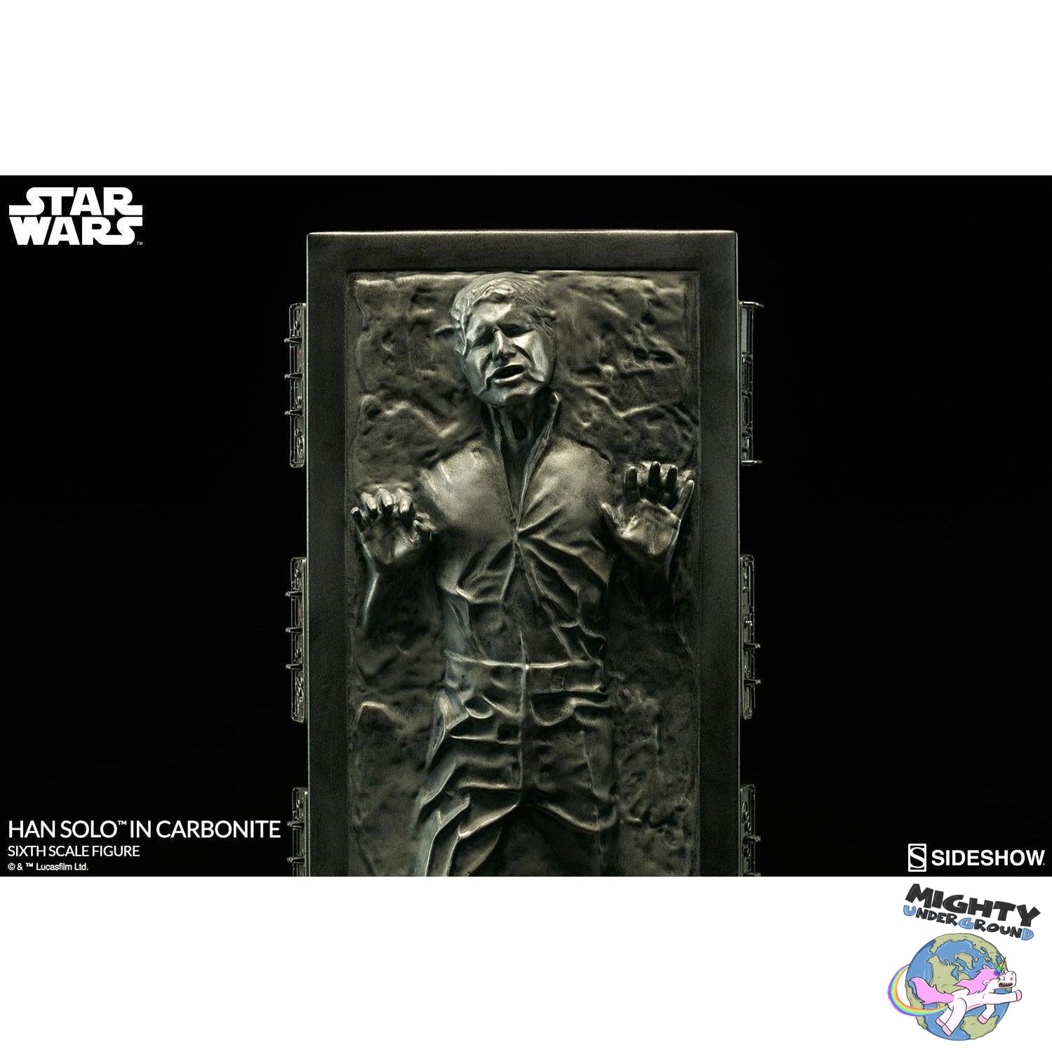 Star Wars: Han Solo in Carbonite 1/6-Actionfiguren-Sideshow-Mighty Underground