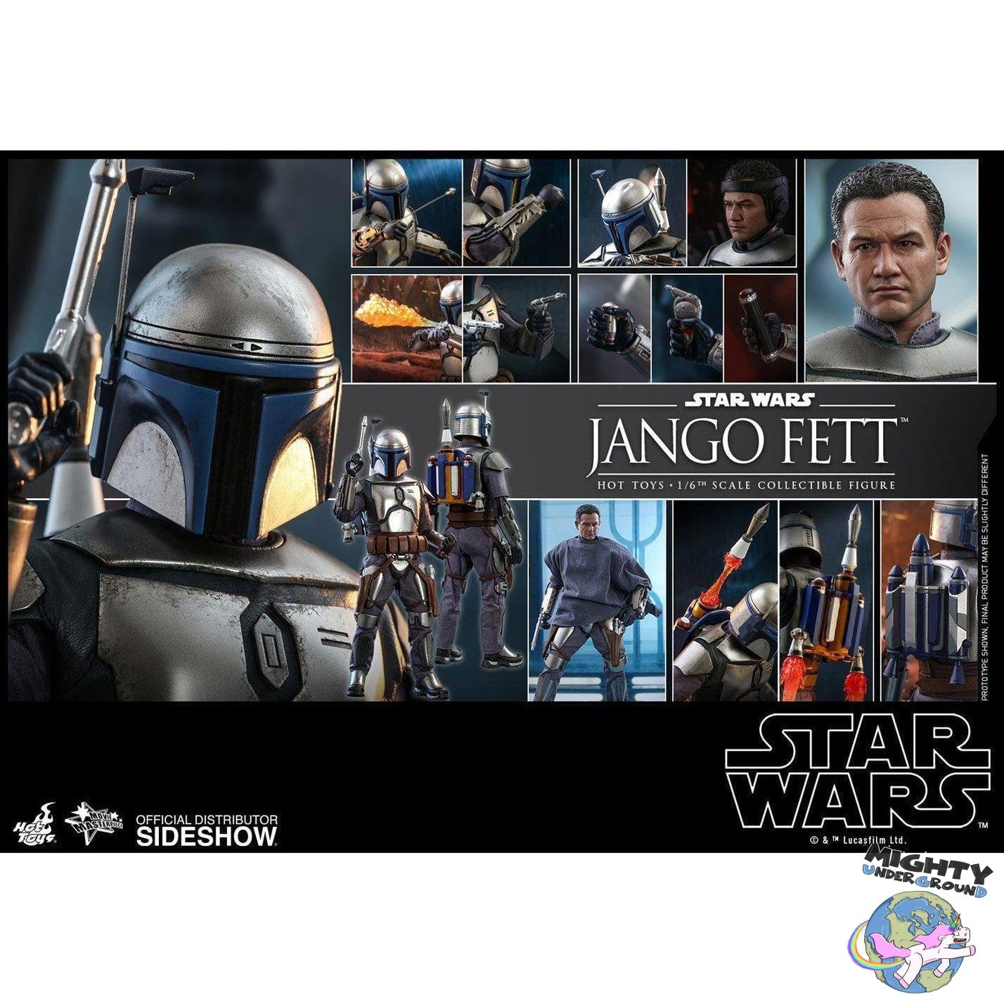 Star Wars: Jango Fett (Ep 2) 1/6 VORBESTELLUNG!-Actionfiguren-Hot Toys-Mighty Underground