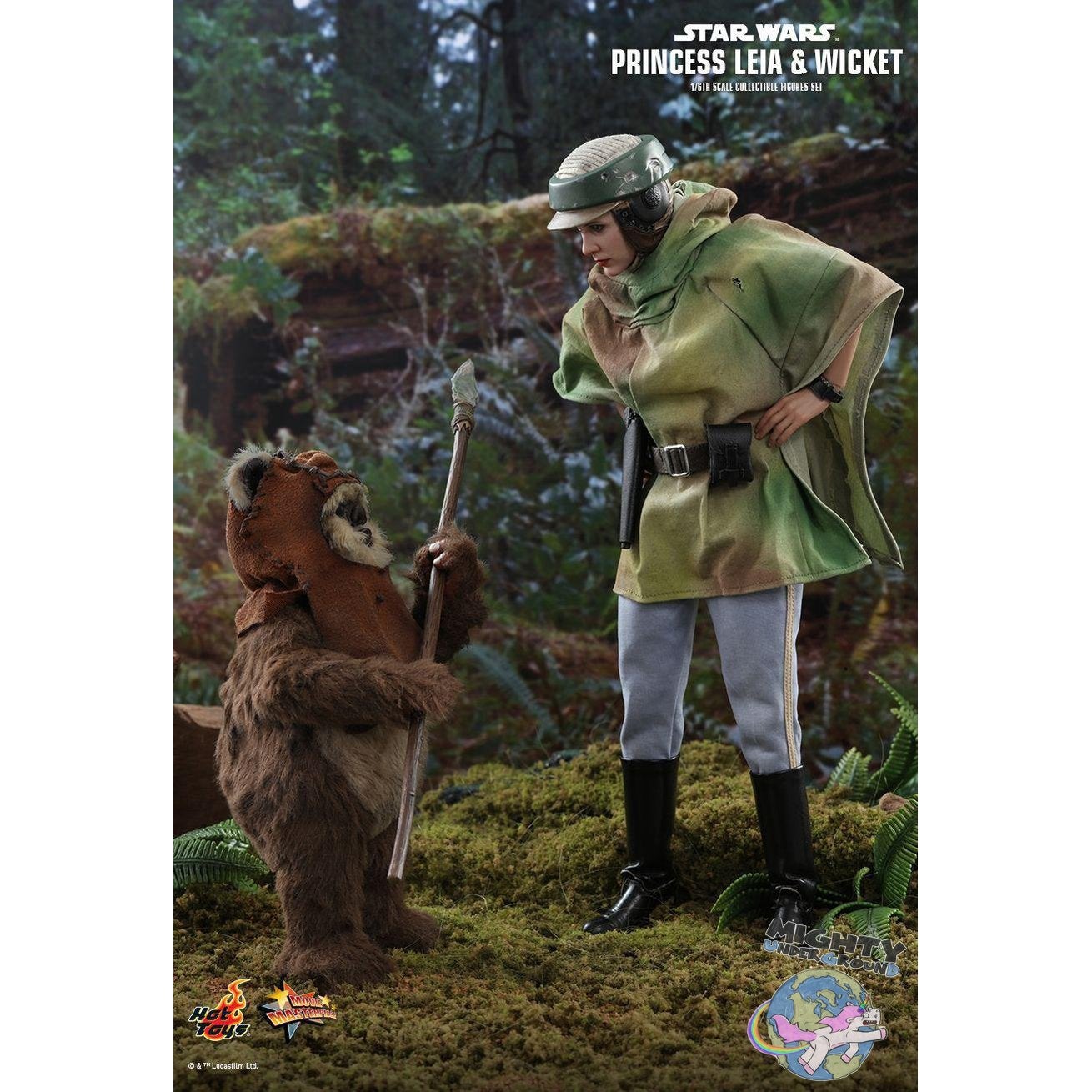 Star Wars: Leia and Wicket 1/6-Actionfiguren-Hot Toys-Mighty Underground