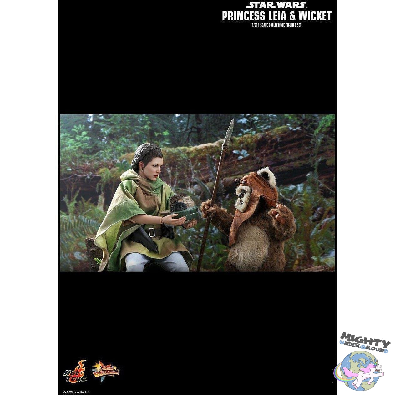 Star Wars: Leia and Wicket 1/6-Actionfiguren-Hot Toys-Mighty Underground