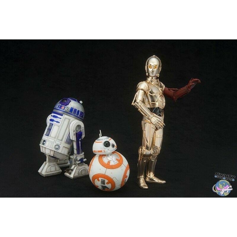 Star Wars: R2-D2, C-3PO & BB-8 - Statuen-Statue-Kotobukiya-mighty-underground