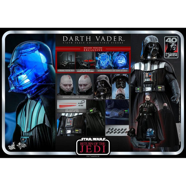 Star Wars: Return of the Jedi 40th Anniversary - Darth Vader Deluxe Version 1/6-Actionfiguren-Hot Toys-Mighty Underground