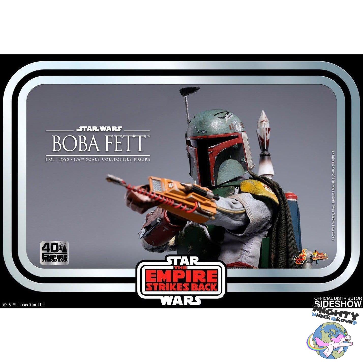 Star Wars: The Empire Strikes Back 40th Anniversary - Boba Fett 1/6 VORBESTELLUNG!-Actionfiguren-Hot Toys-Mighty Underground