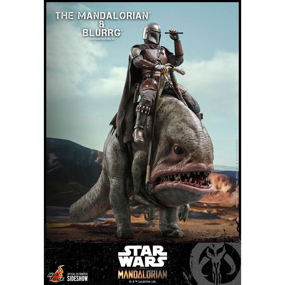 Star Wars: The Mandalorian & Blurrg Set 1/6-Actionfiguren-Hot Toys-Mighty Underground