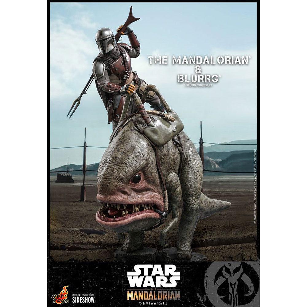 Star Wars: The Mandalorian & Blurrg Set 1/6-Actionfiguren-Hot Toys-Mighty Underground