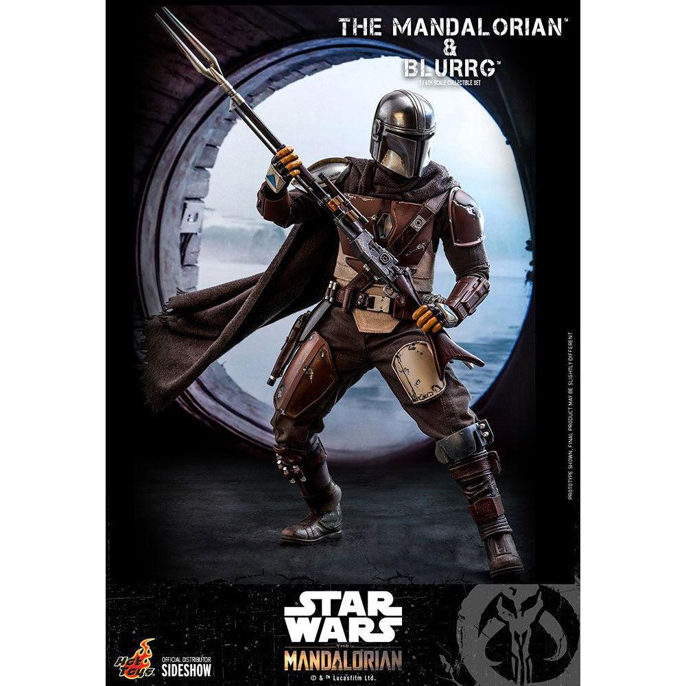 Star Wars: The Mandalorian & Blurrg Set 1/6-Actionfiguren-Hot Toys-Mighty Underground