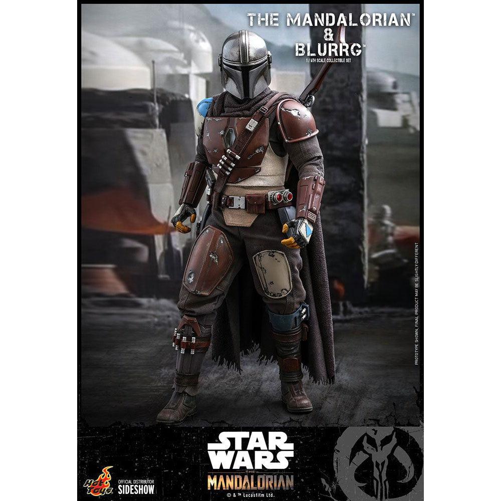 Star Wars: The Mandalorian & Blurrg Set 1/6-Actionfiguren-Hot Toys-Mighty Underground