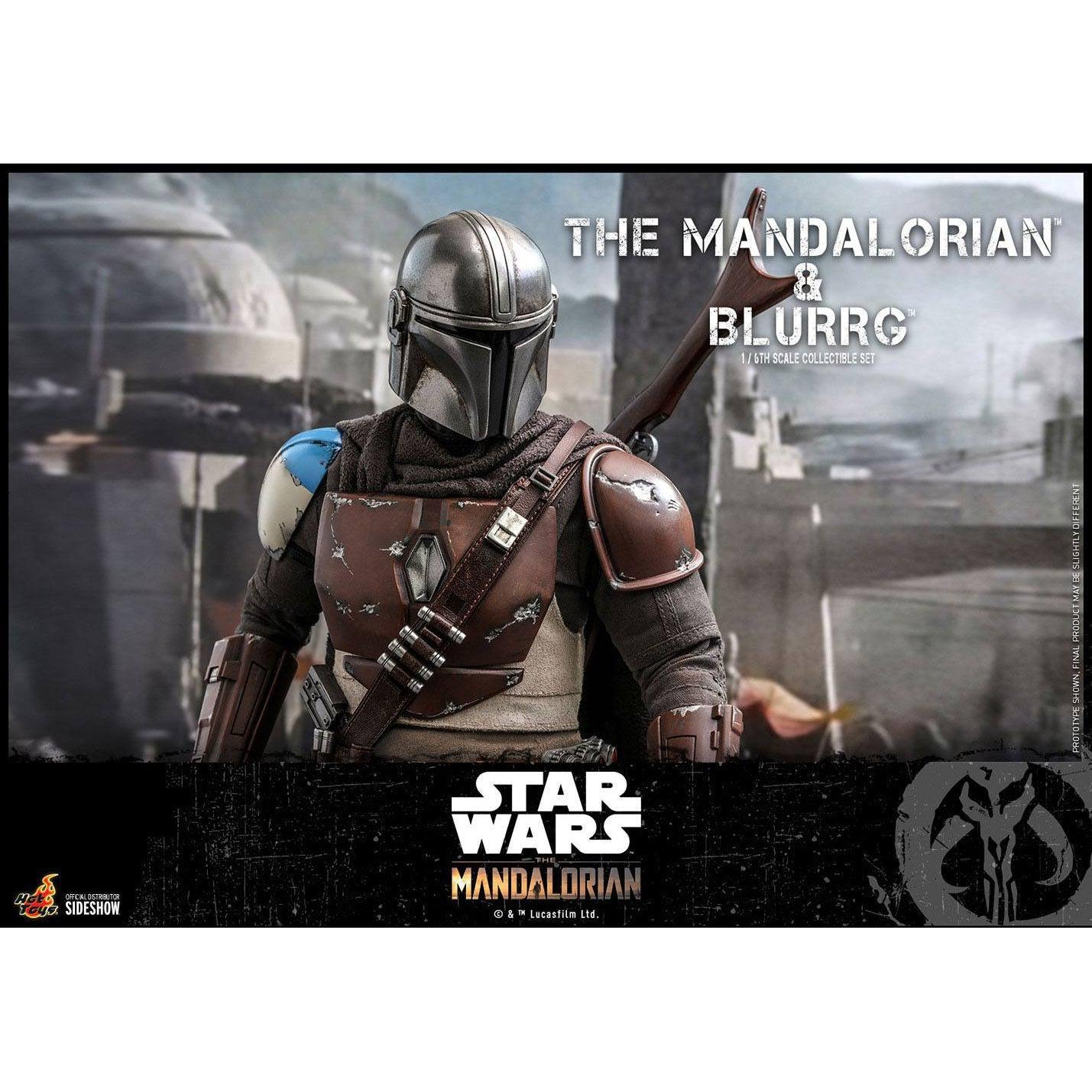 Star Wars: The Mandalorian & Blurrg Set 1/6-Actionfiguren-Hot Toys-Mighty Underground