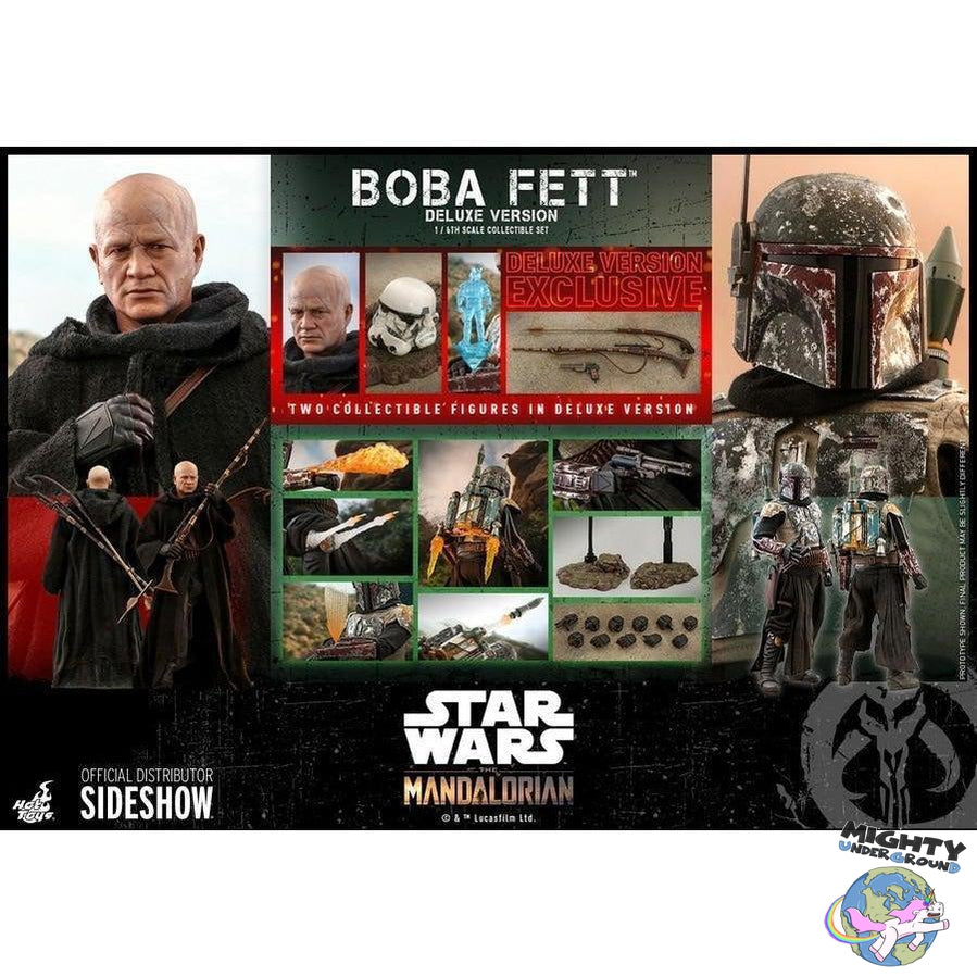 Star Wars: The Mandalorian - Boba Fett Deluxe Set 1/6 VORBESTELLUNG!-Actionfiguren-Hot Toys-Mighty Underground