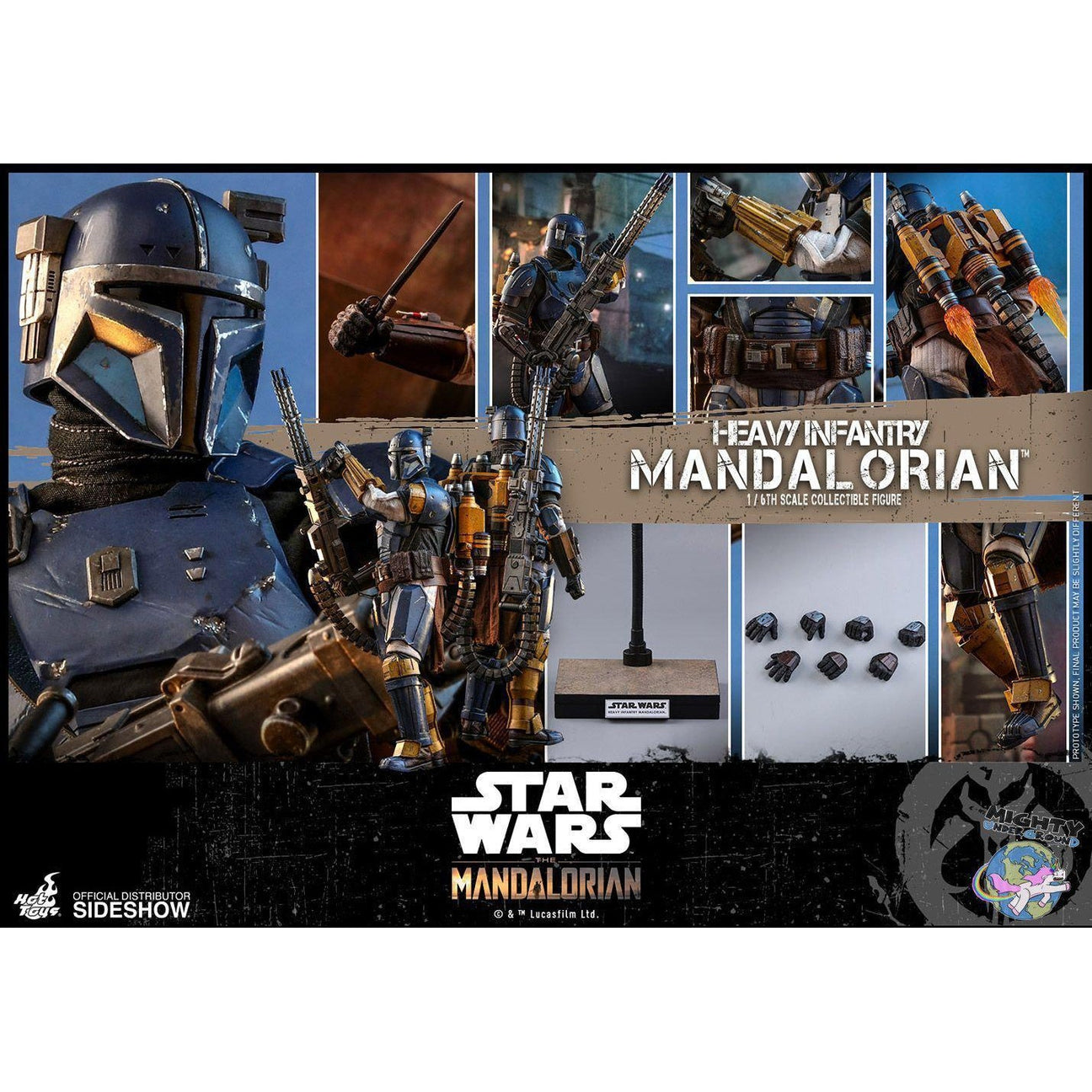 Star Wars: The Mandalorian - Heavy Infantry Mandalorian 1/6 VORBESTELLUNG!-Actionfiguren-Hot Toys-Mighty Underground